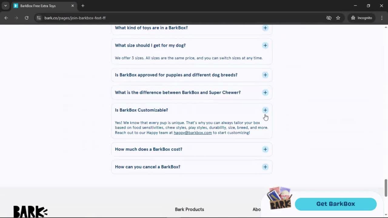 General browsing screenshot