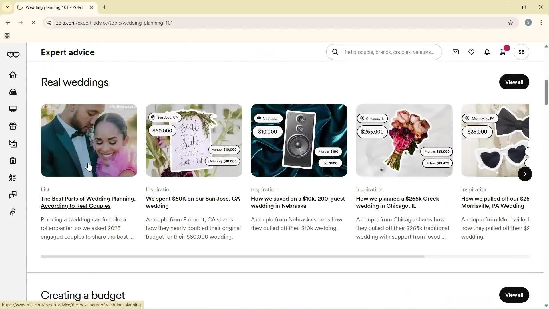 General browsing screenshot