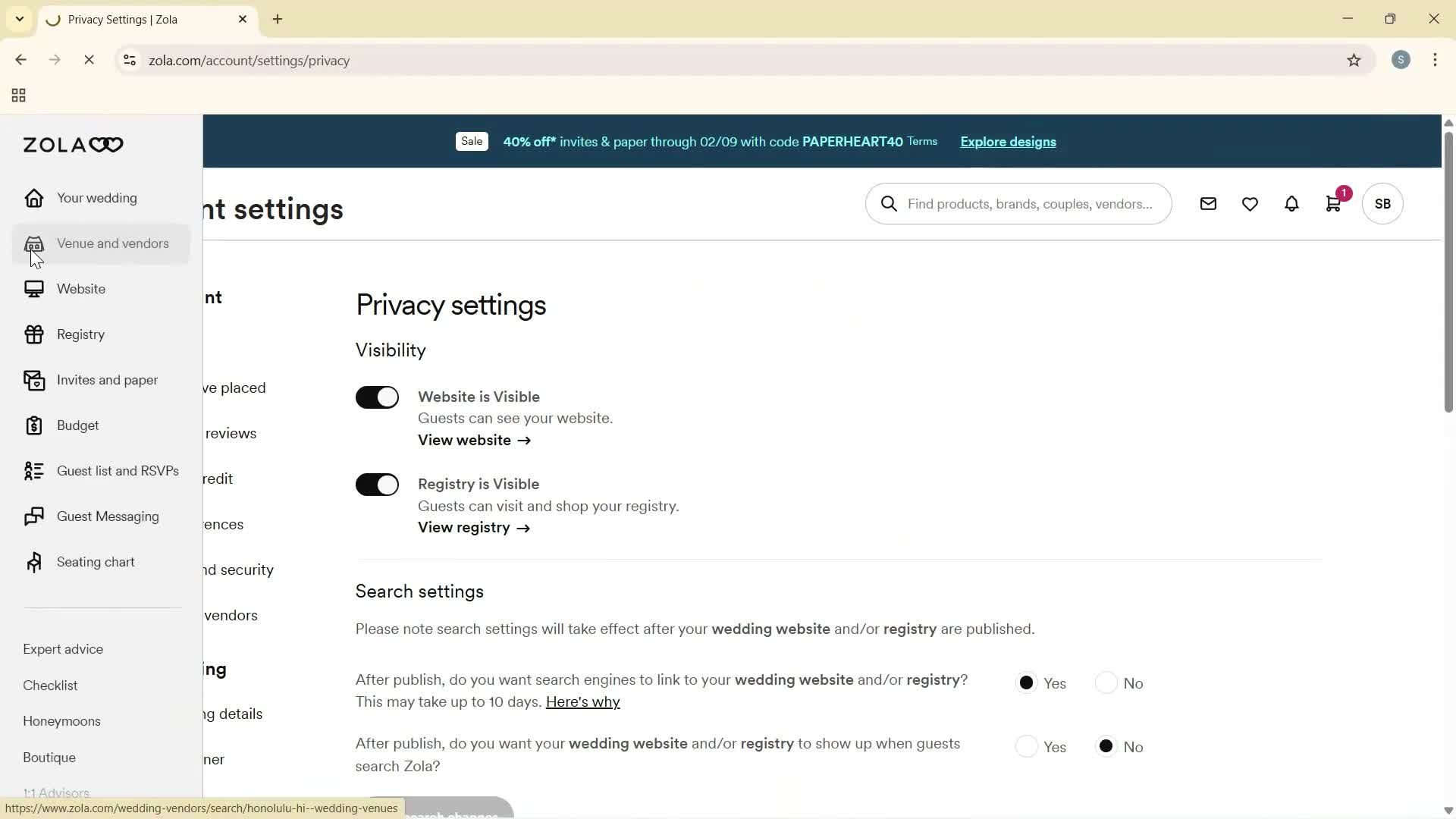 General browsing screenshot