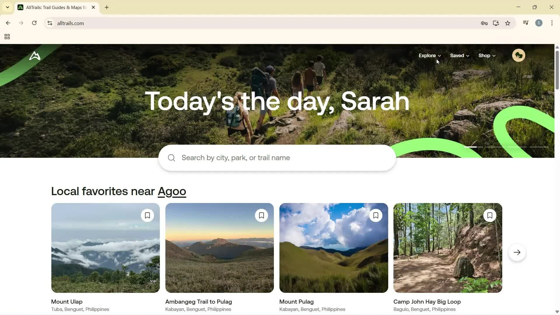 General browsing screenshot