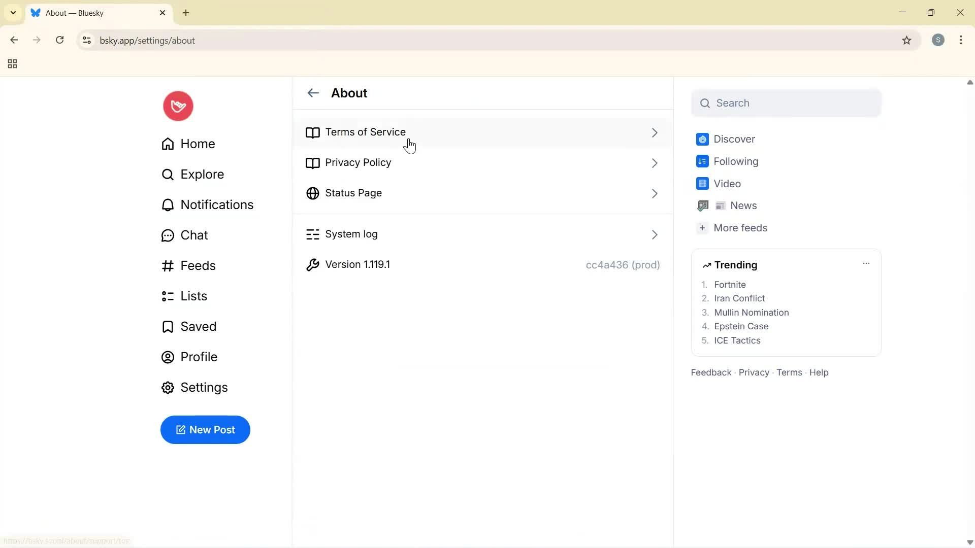 General browsing screenshot