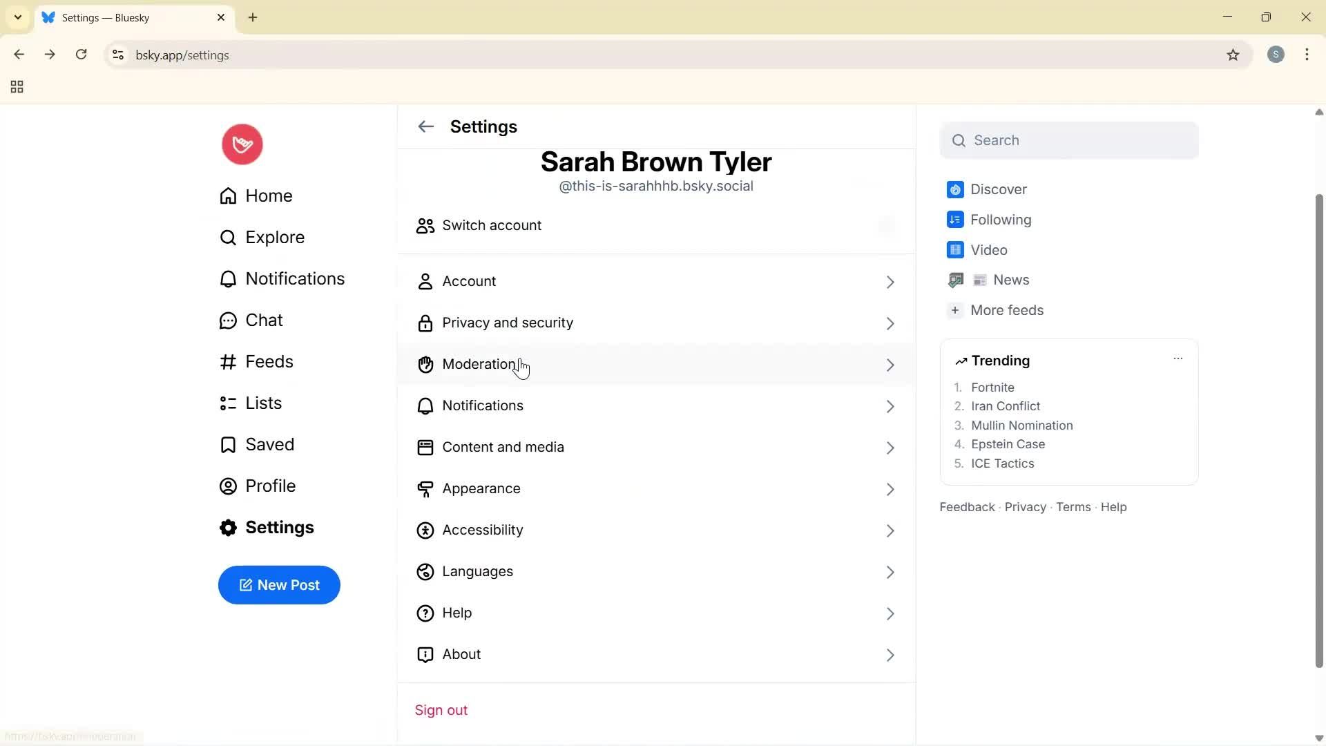 General browsing screenshot
