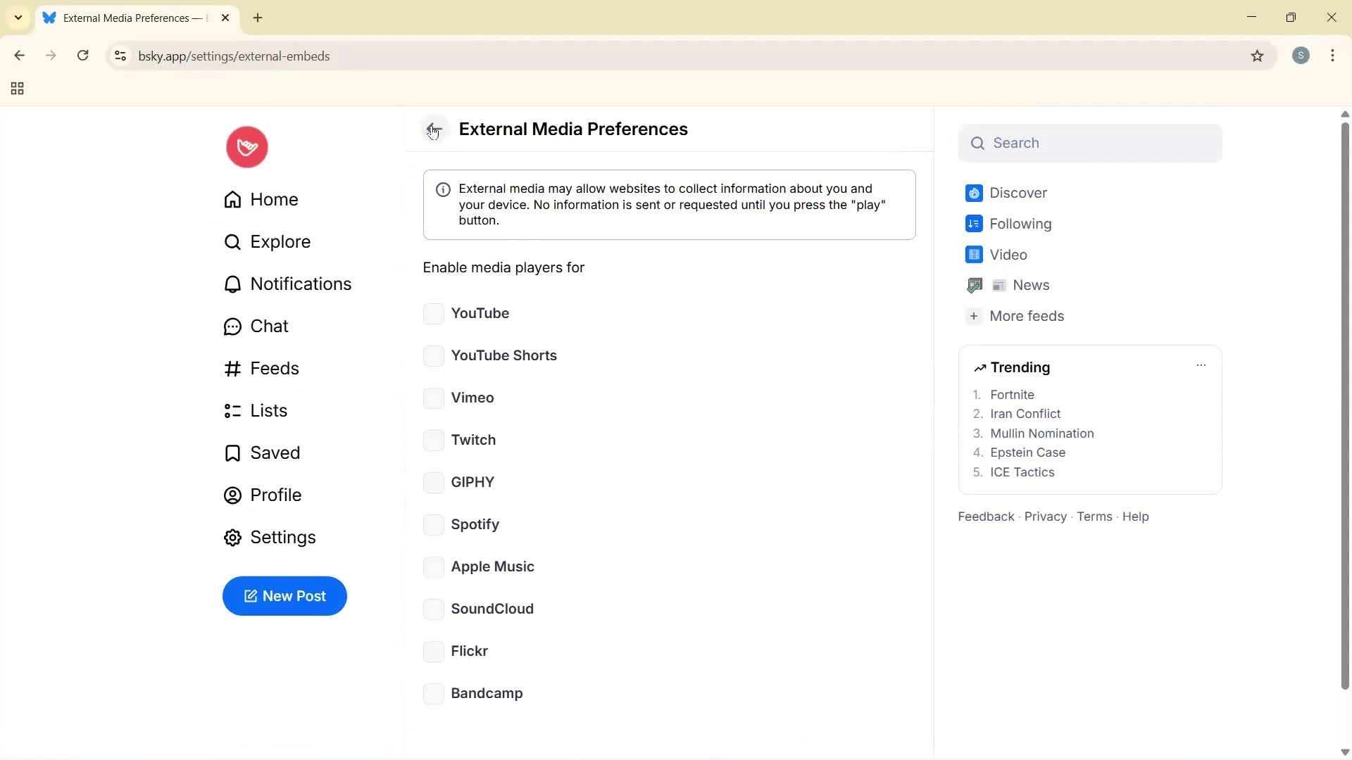General browsing screenshot