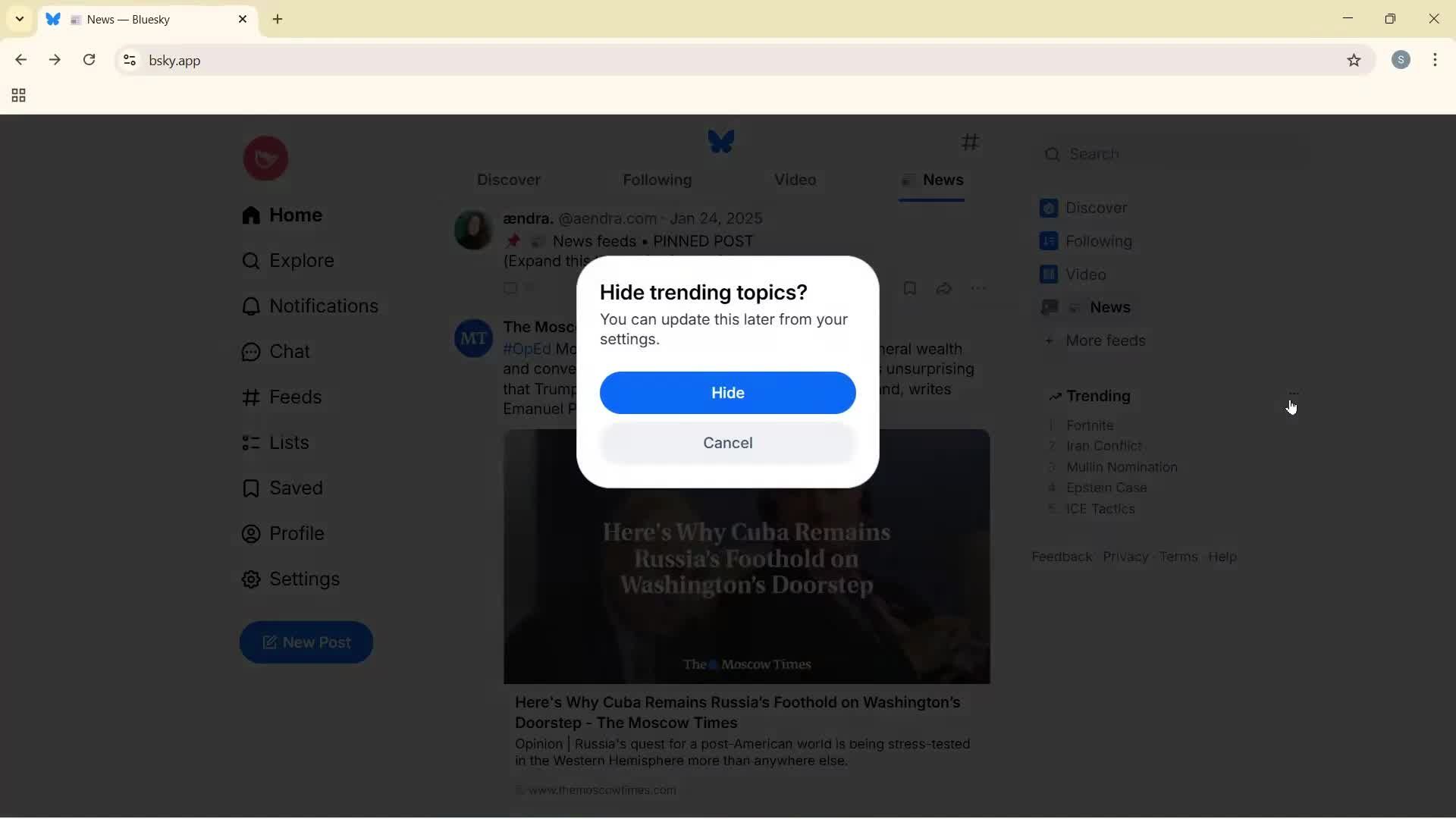 General browsing screenshot