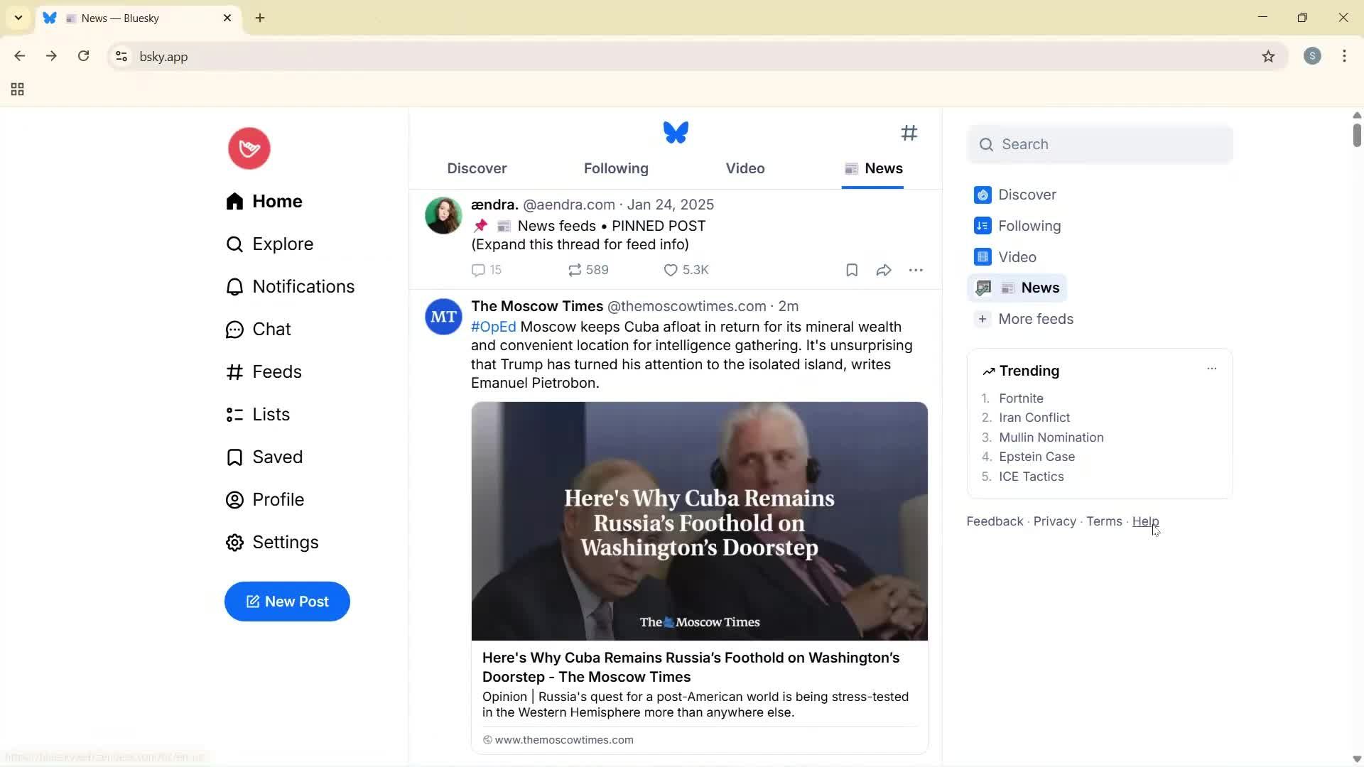 General browsing screenshot