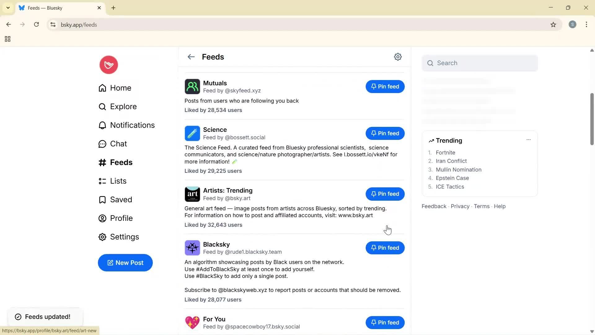 General browsing screenshot