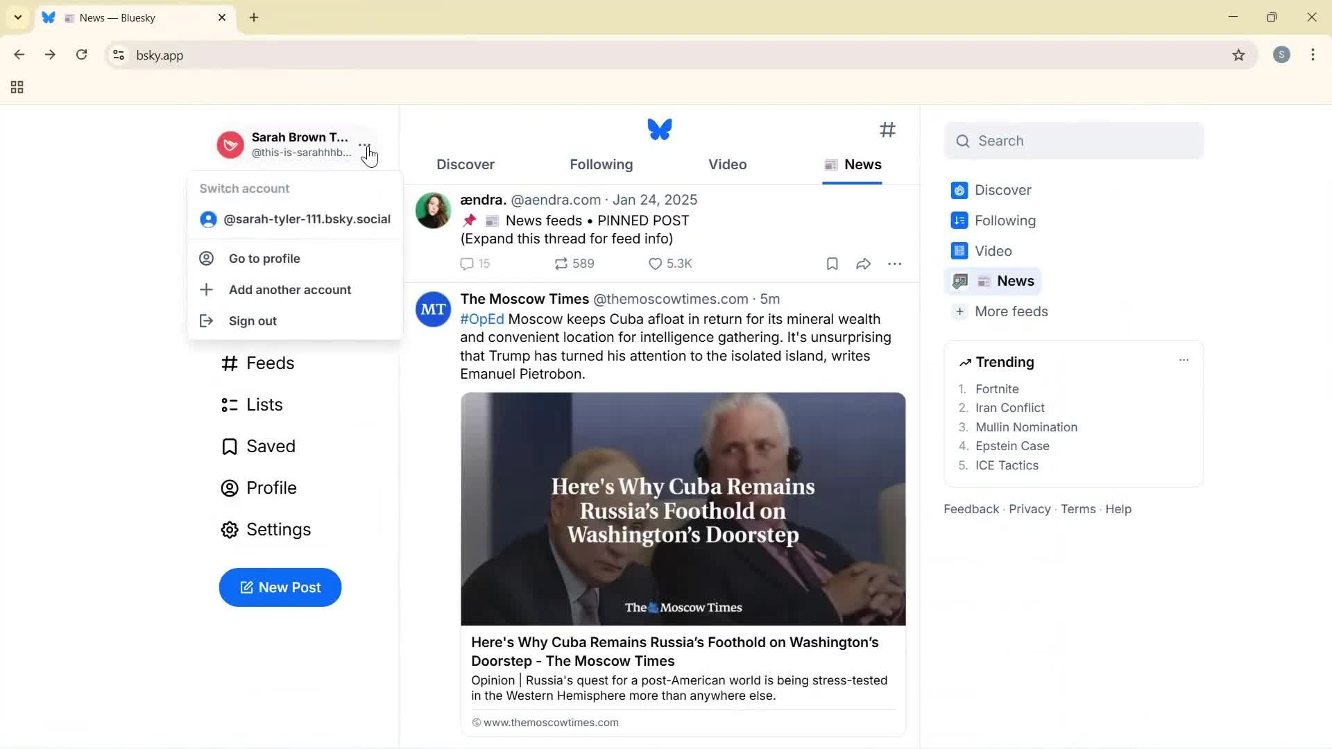 General browsing screenshot