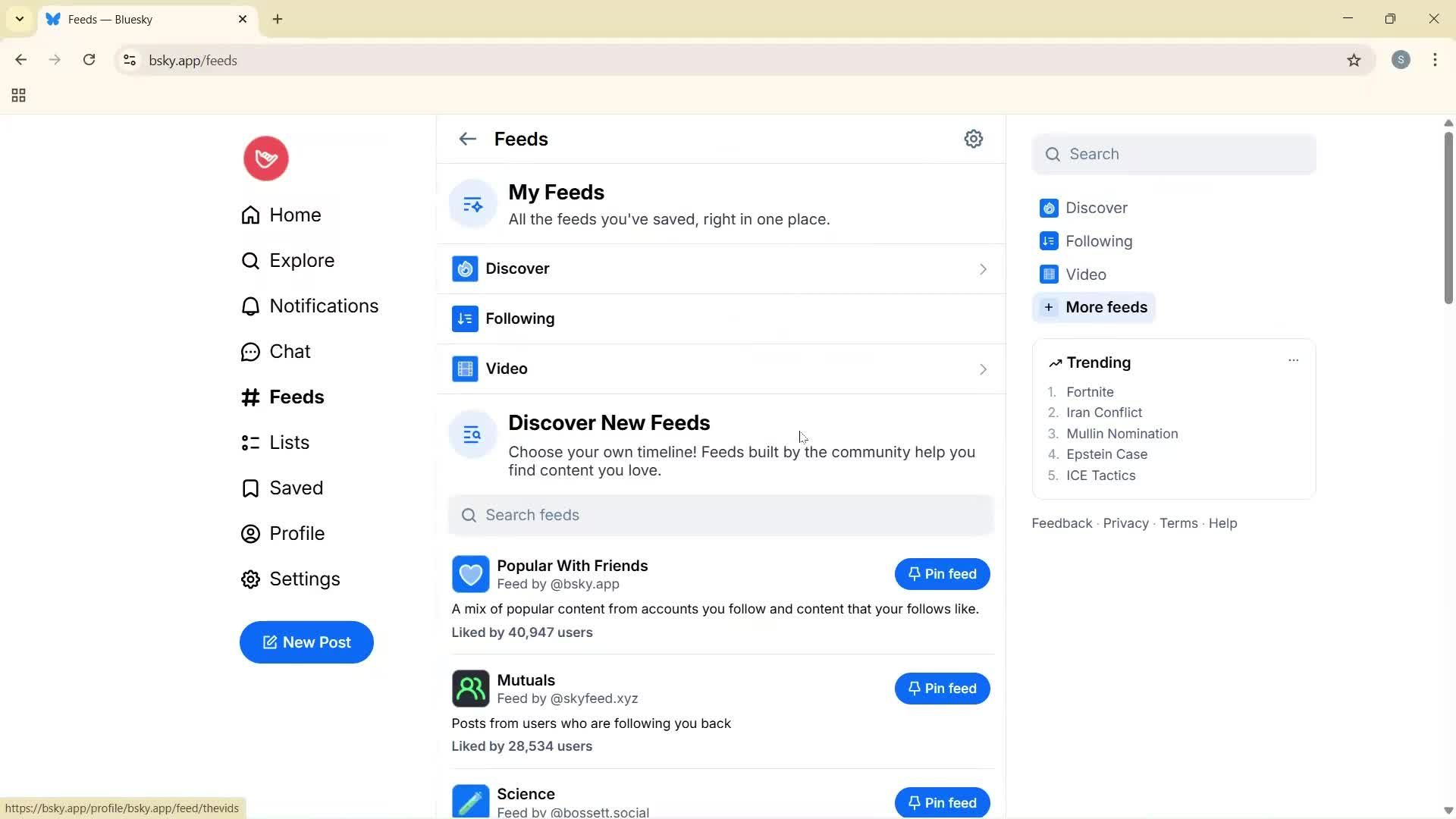 General browsing screenshot