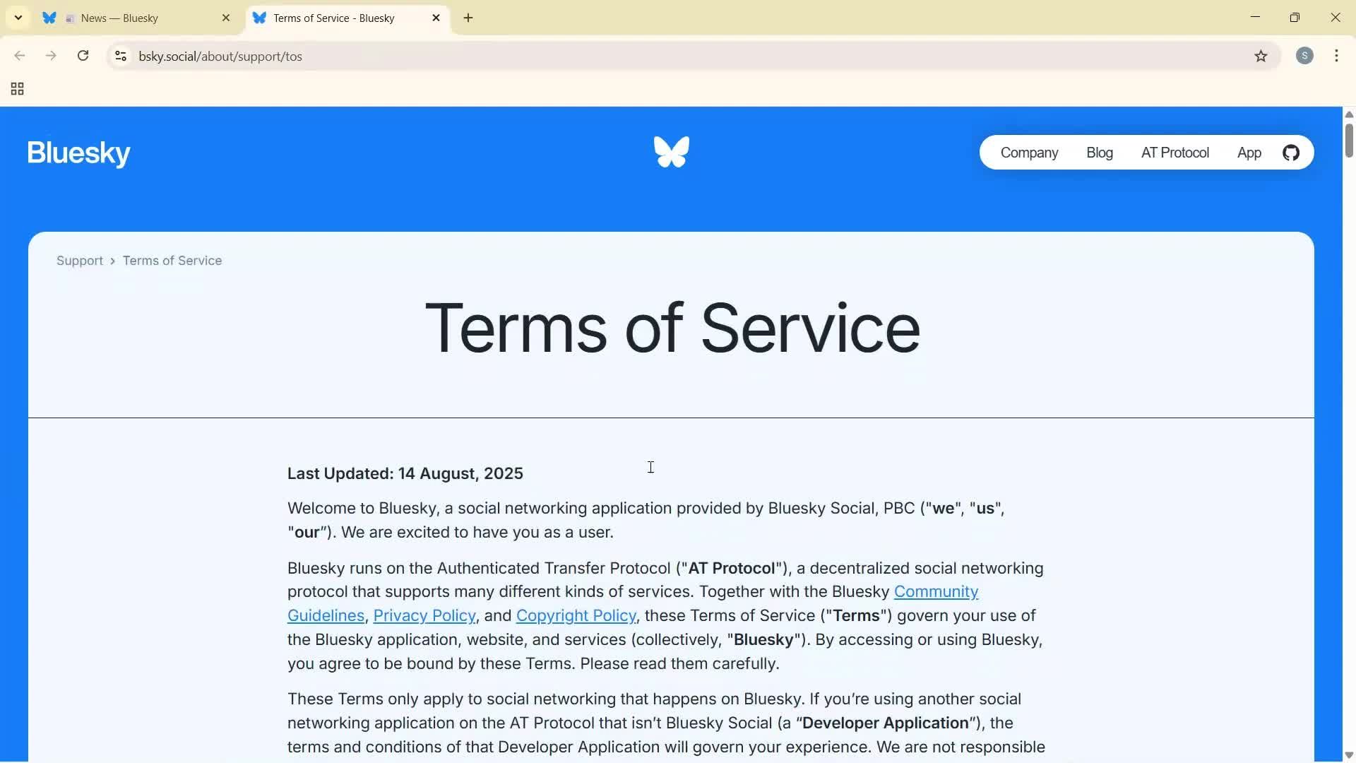 General browsing screenshot