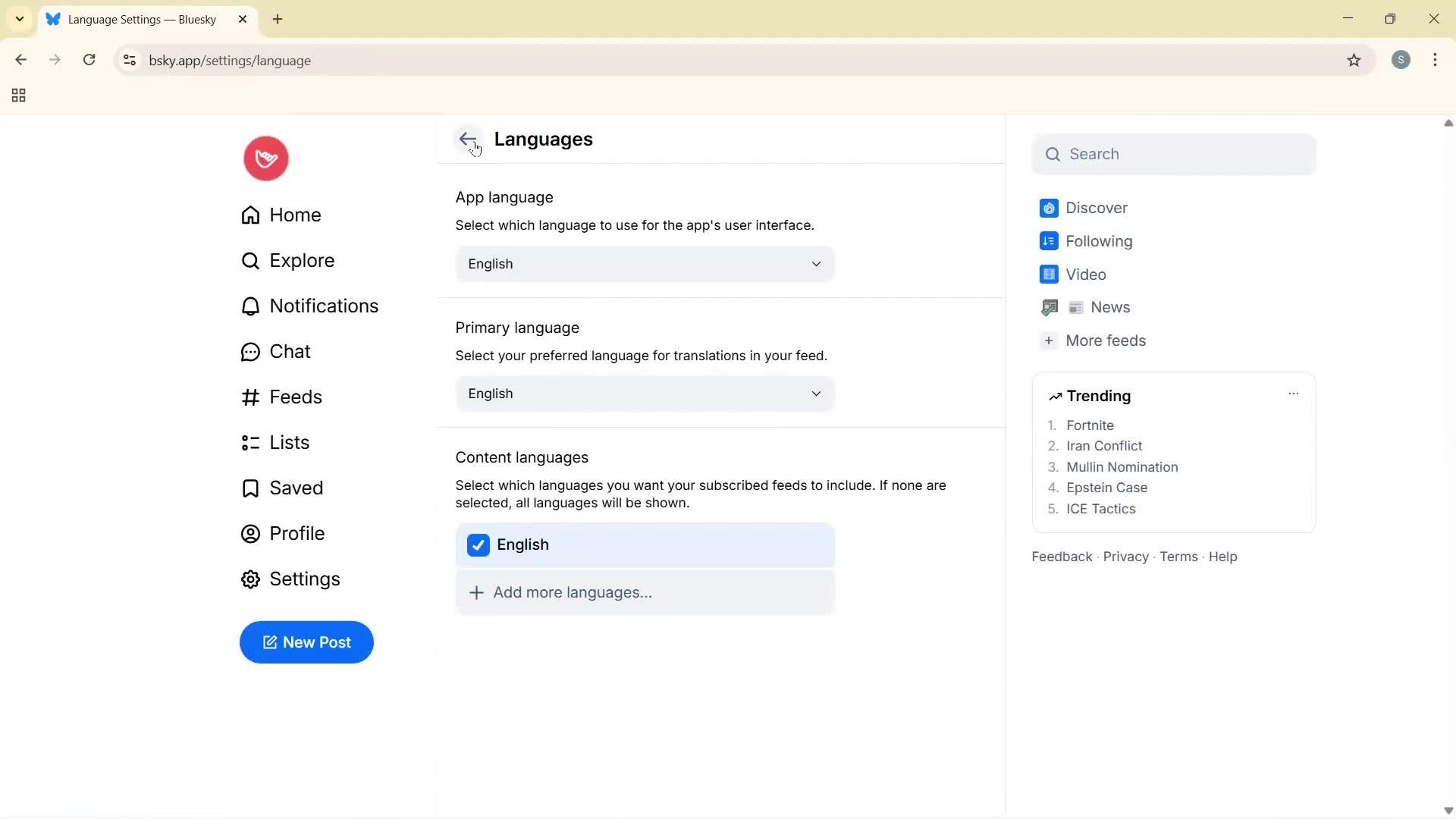 General browsing screenshot