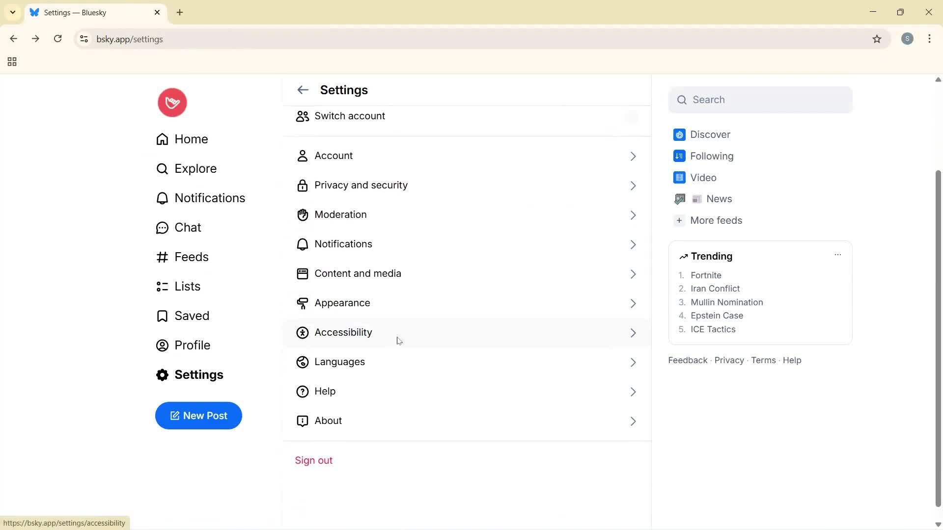 General browsing screenshot