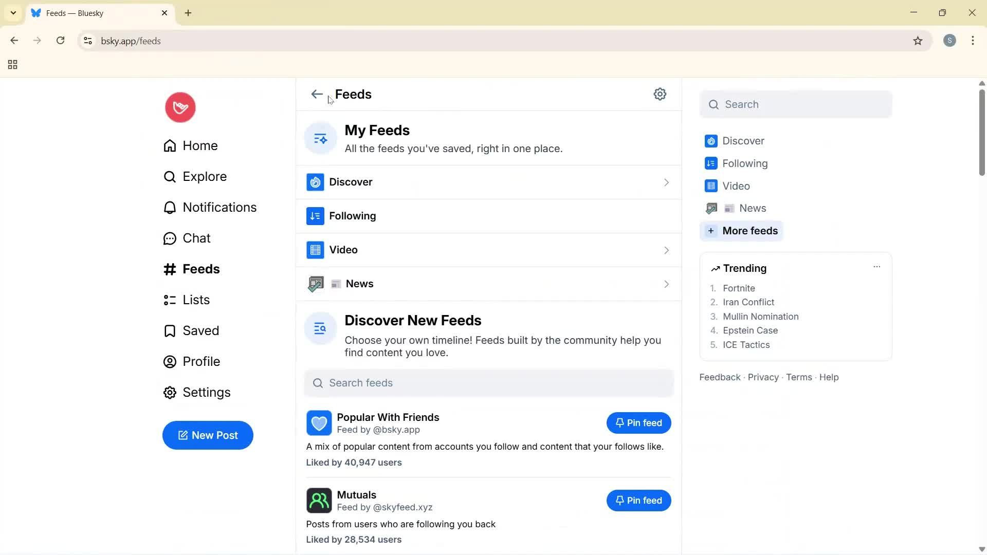General browsing screenshot
