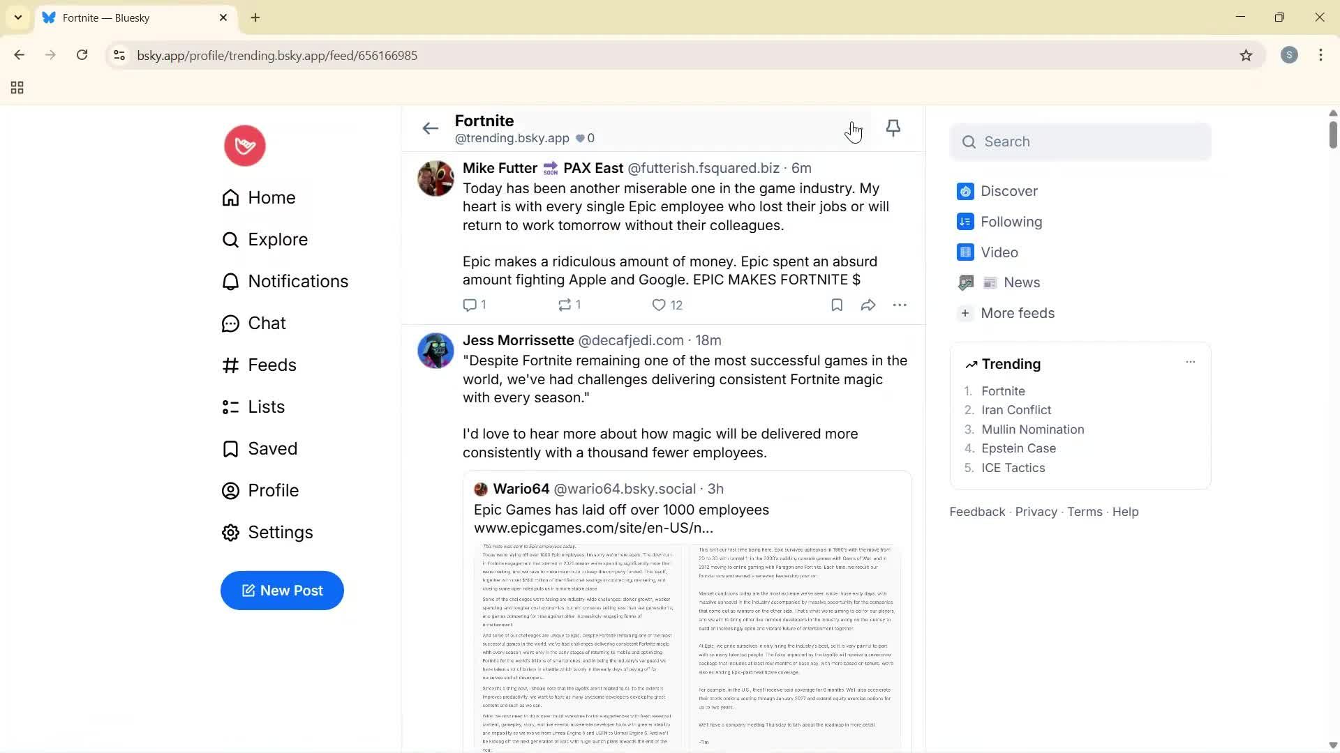 General browsing screenshot