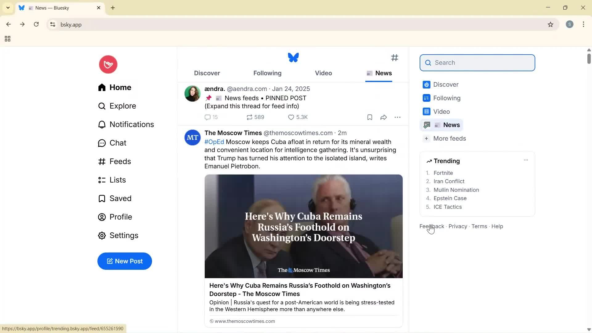 General browsing screenshot