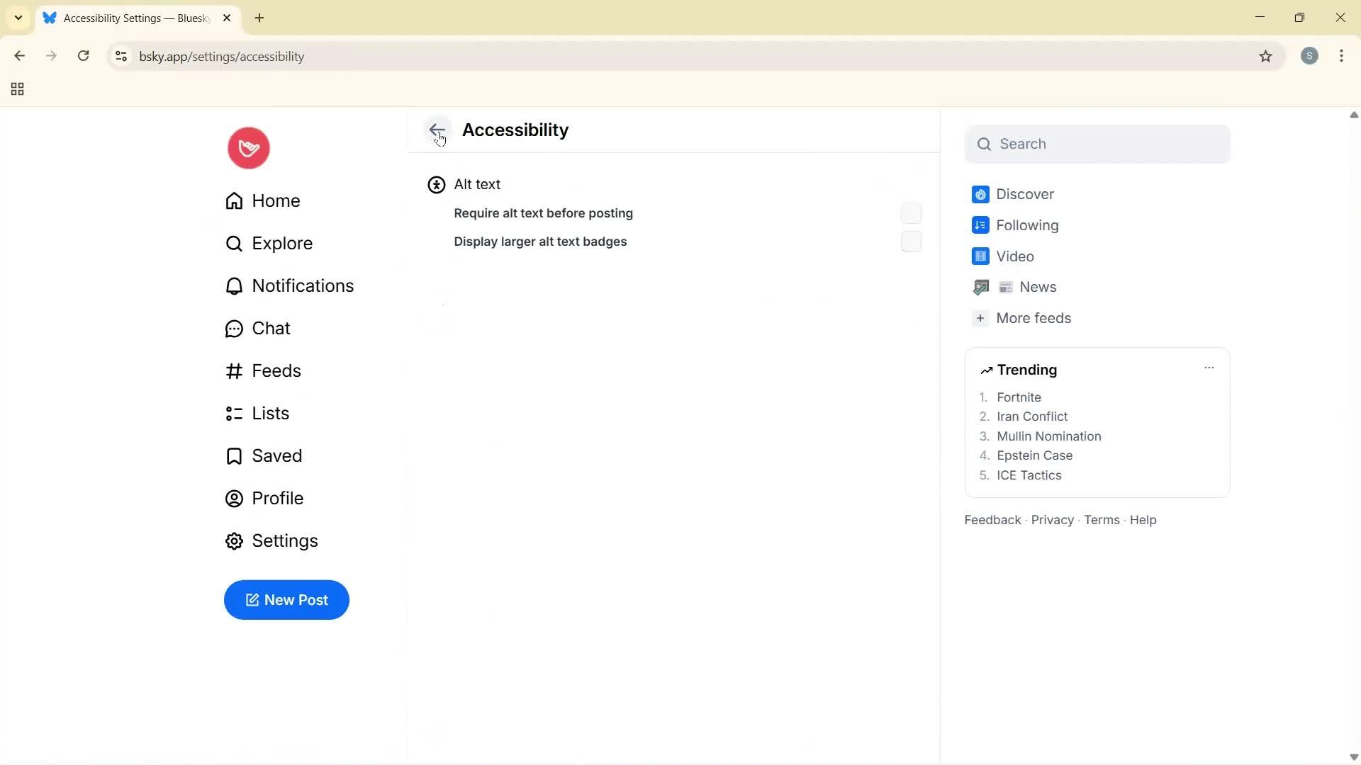 General browsing screenshot