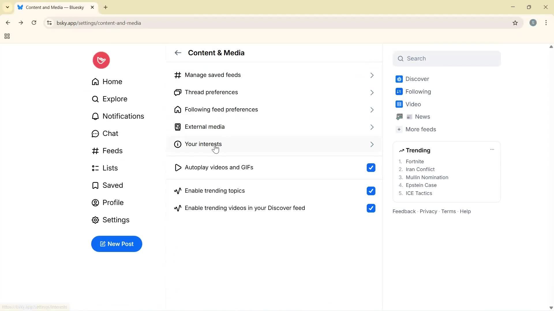 General browsing screenshot