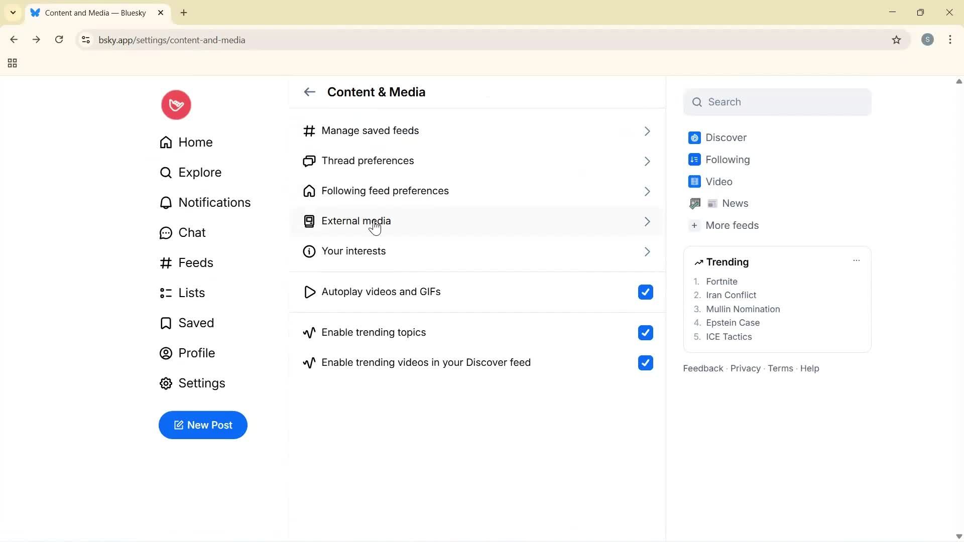 General browsing screenshot
