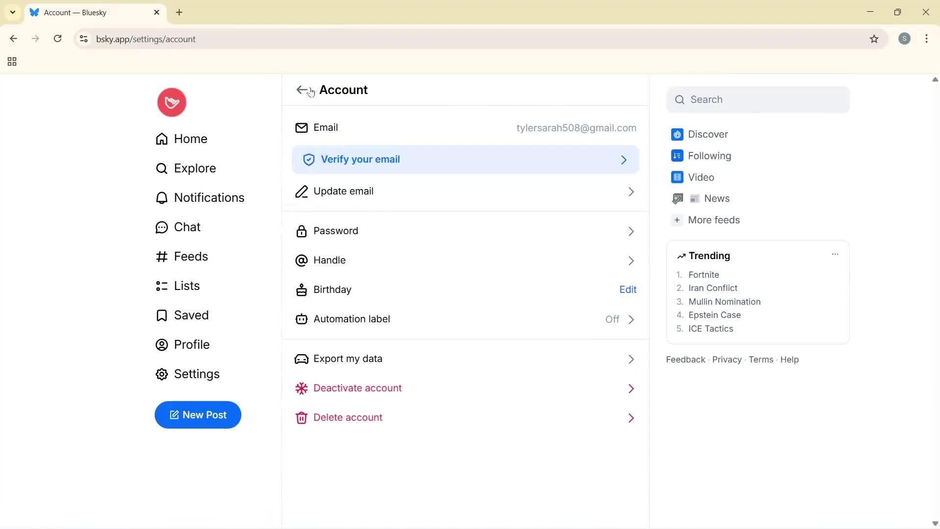 General browsing screenshot