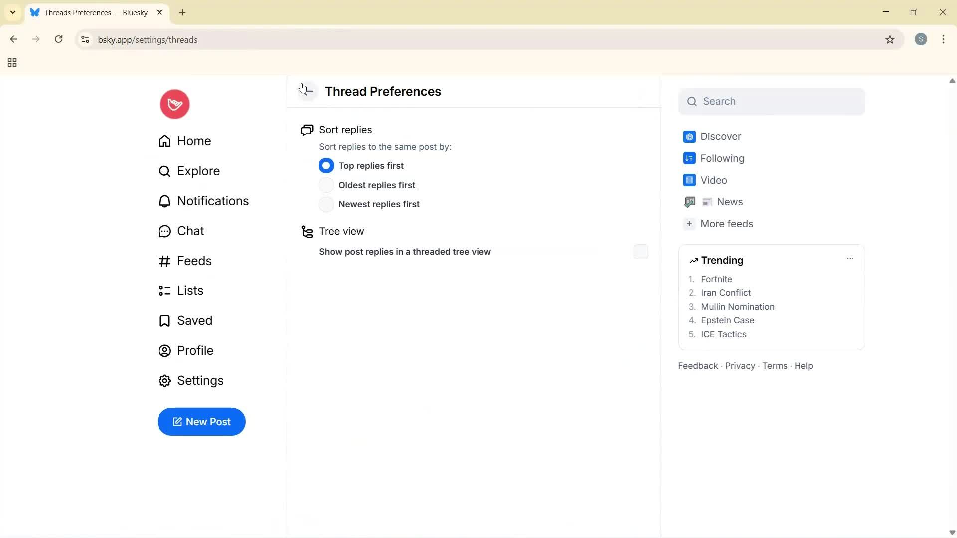 General browsing screenshot