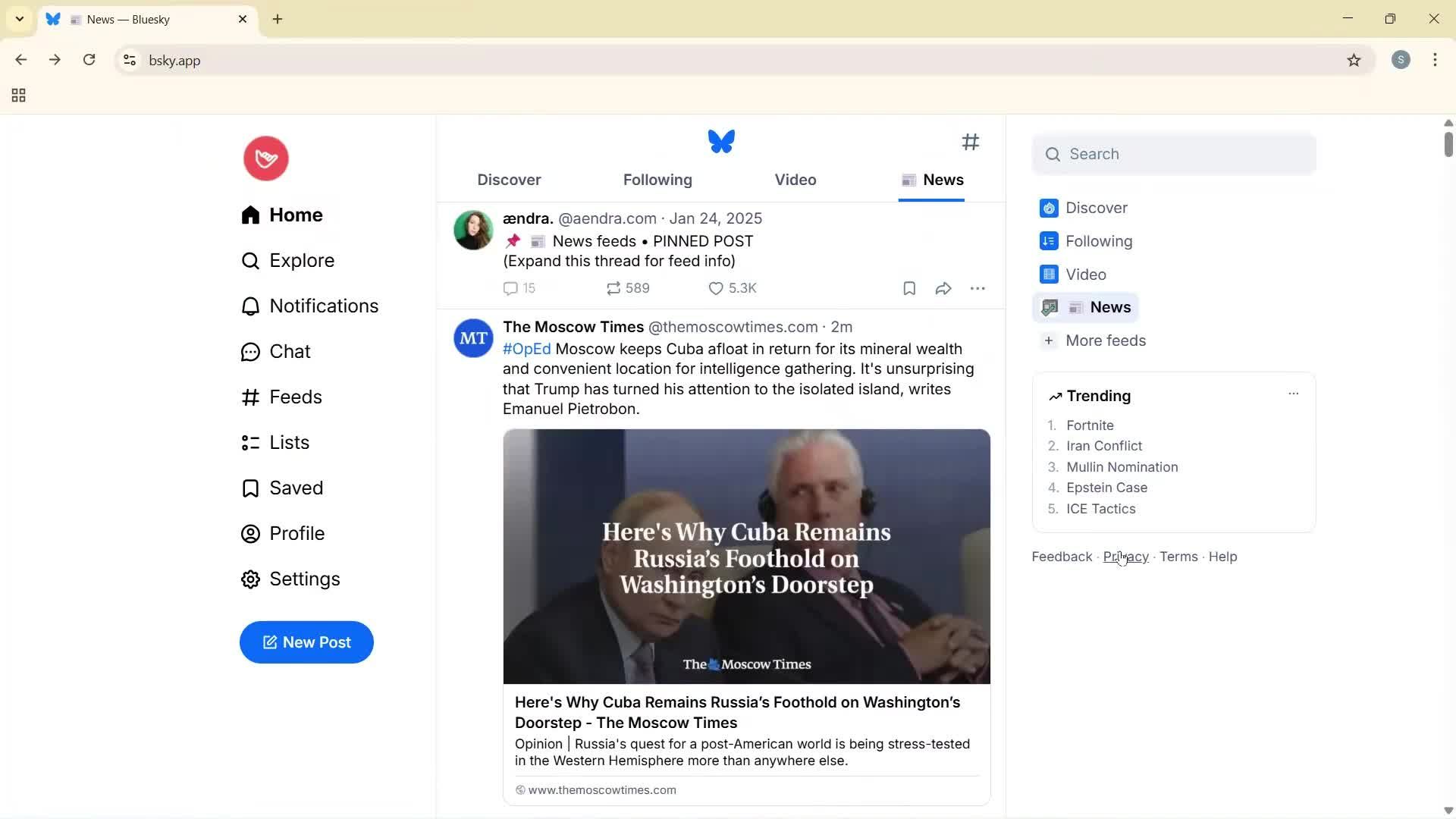 General browsing screenshot