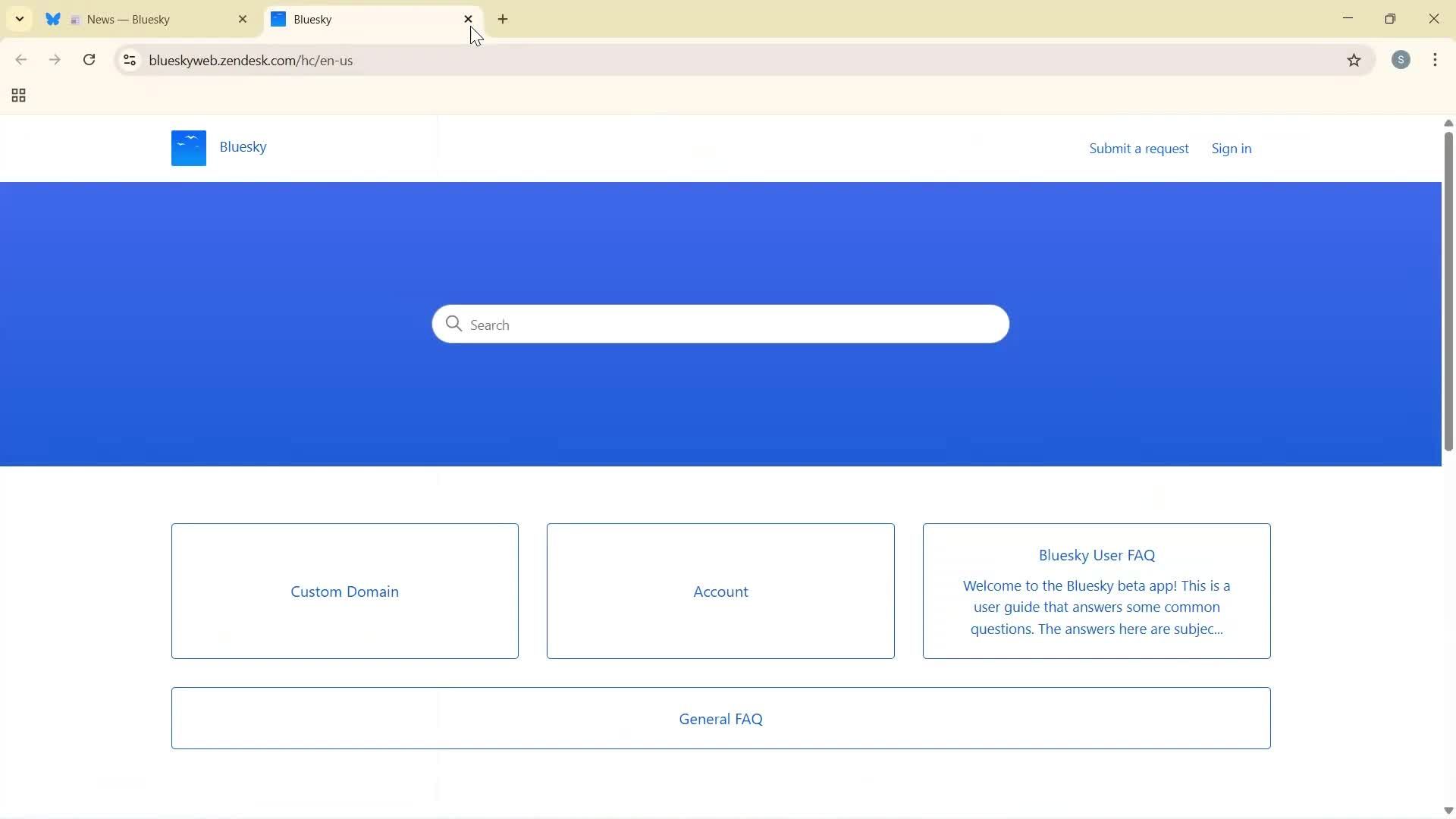 General browsing screenshot