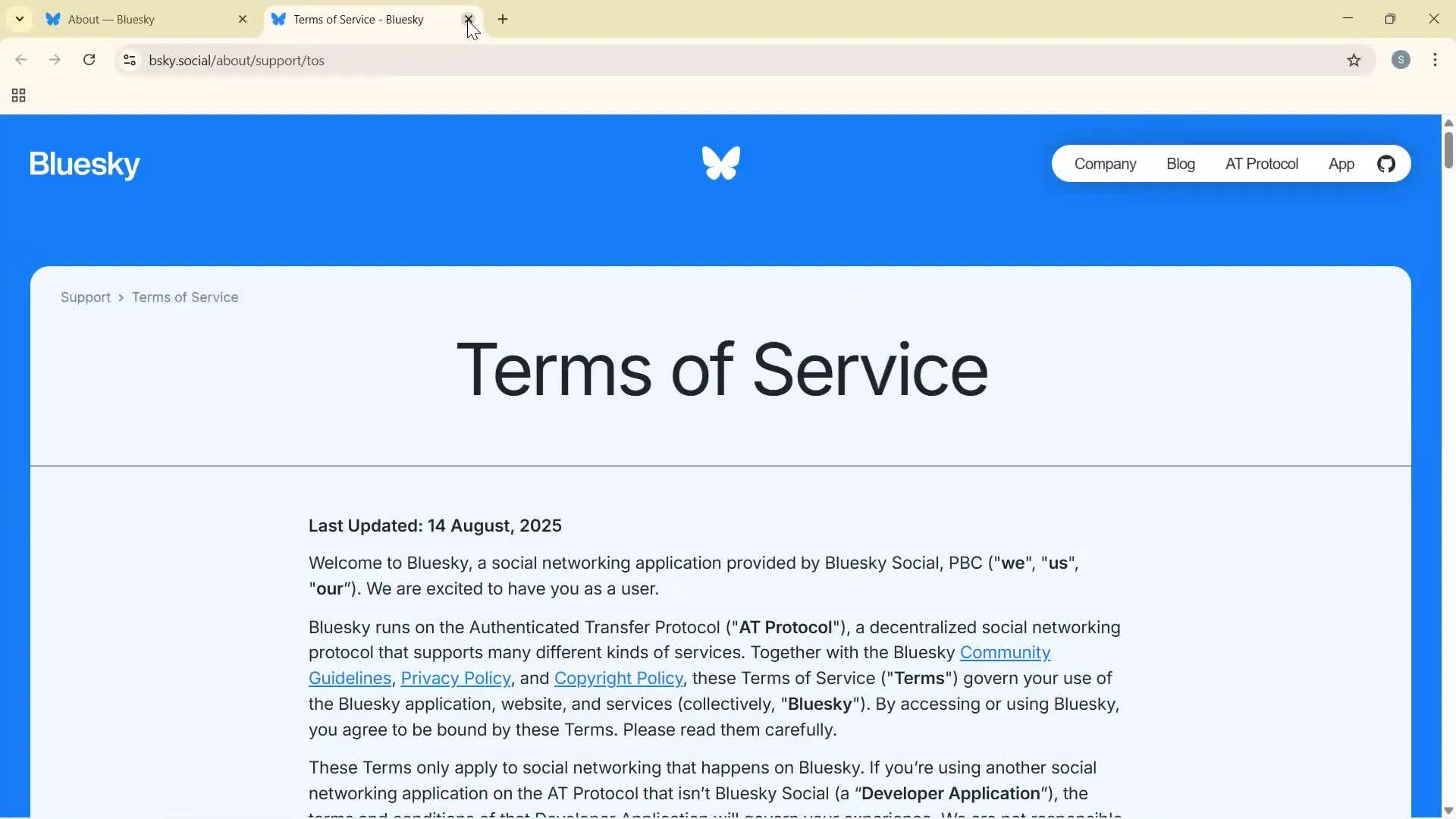 General browsing screenshot