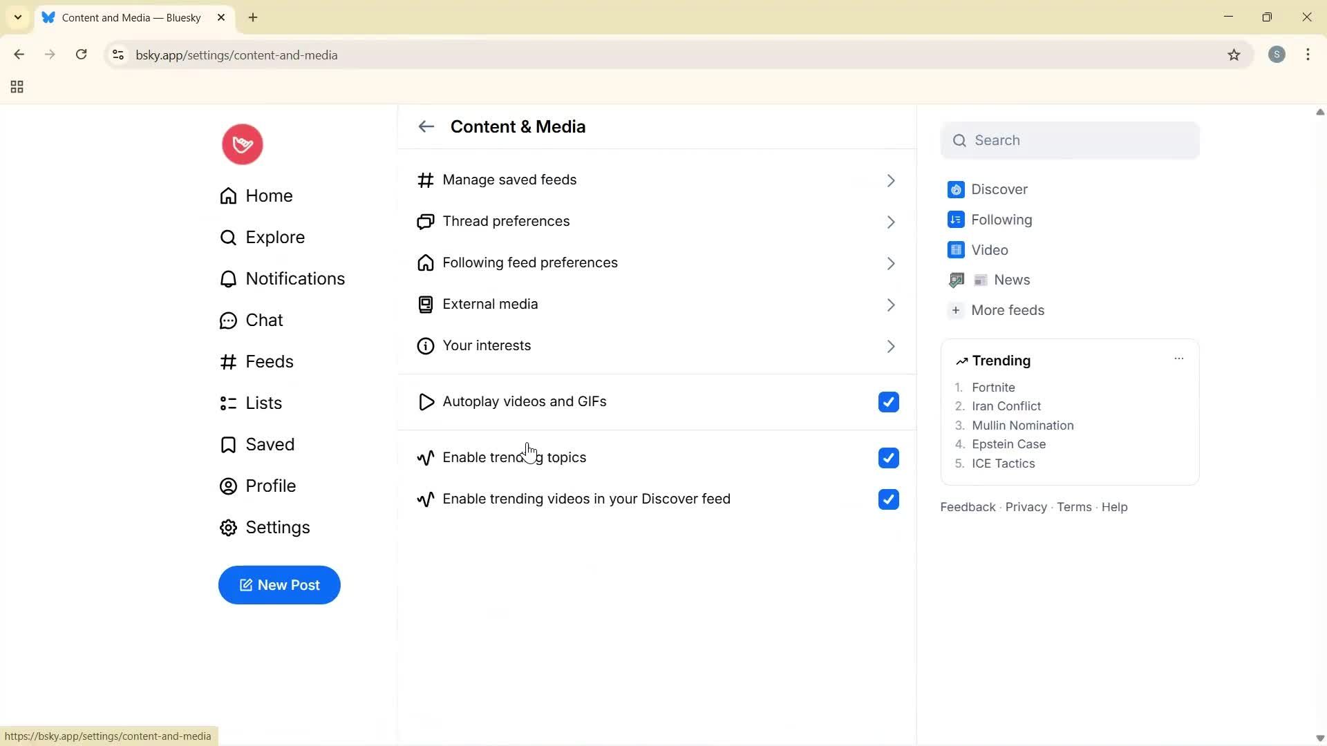 General browsing screenshot