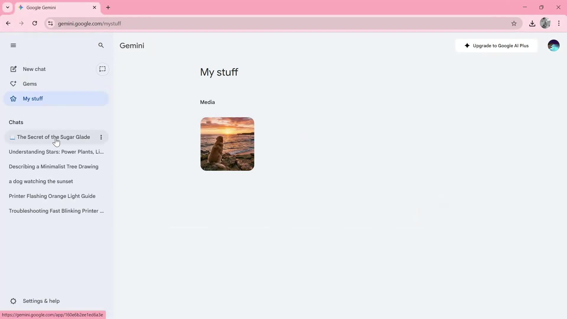 General browsing screenshot