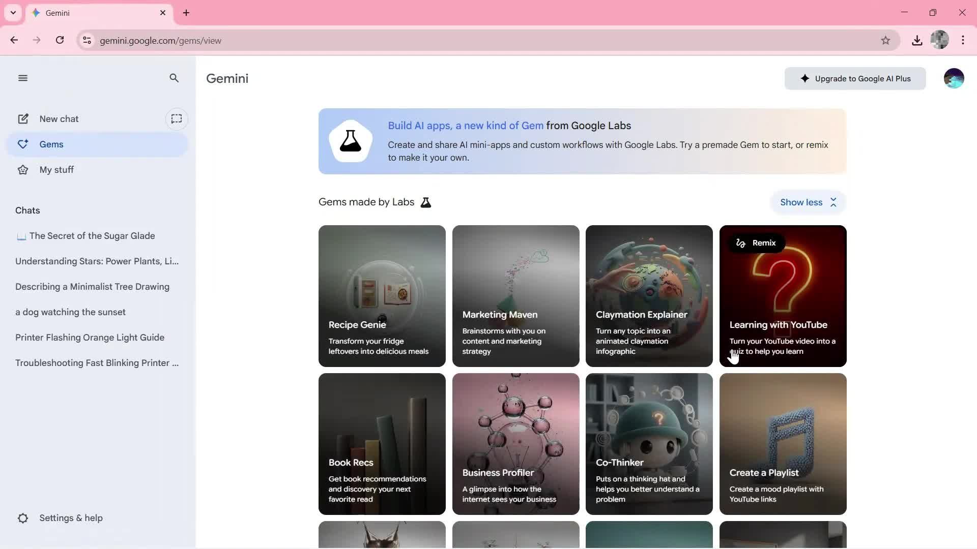 General browsing screenshot