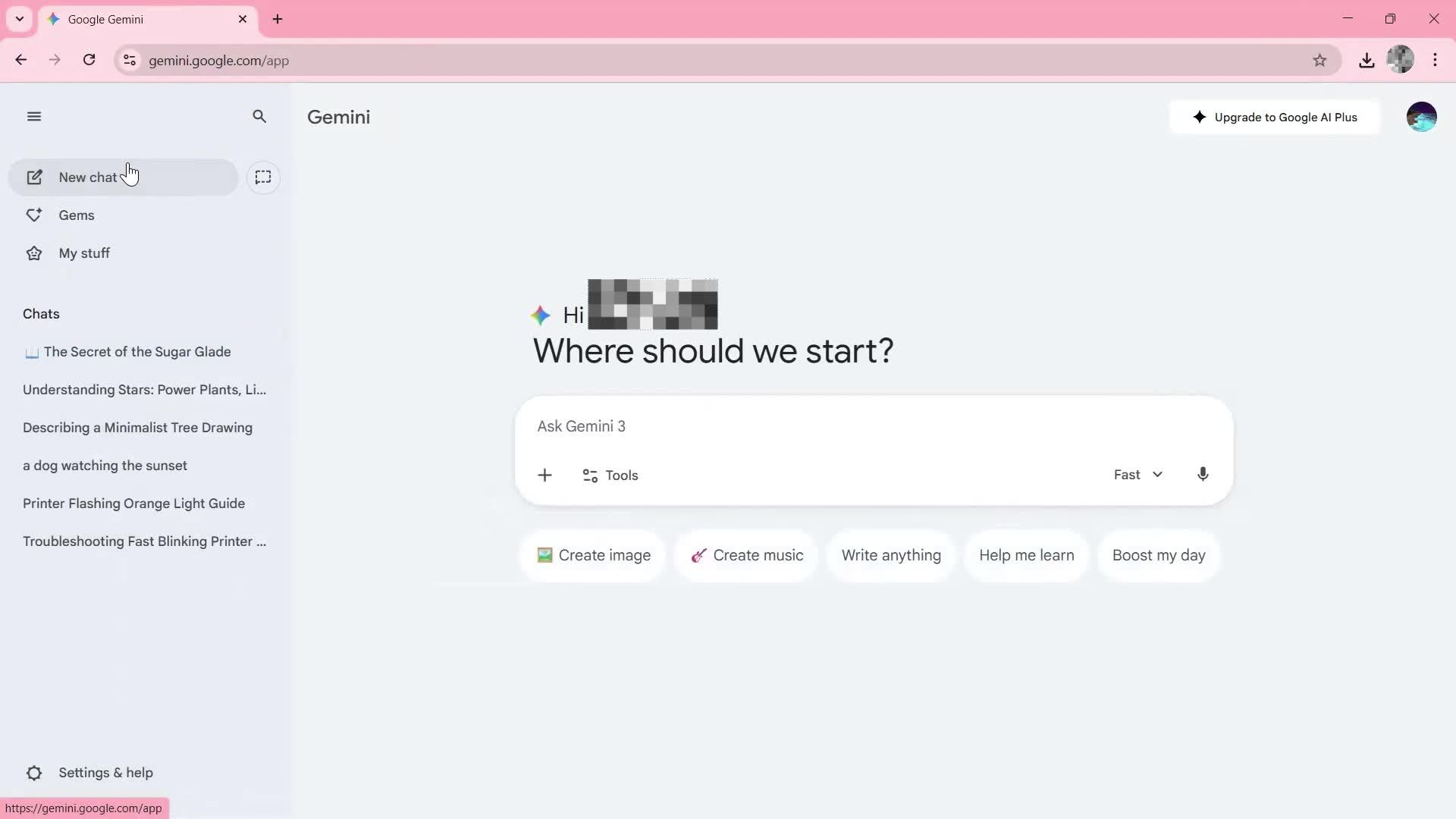 General browsing screenshot