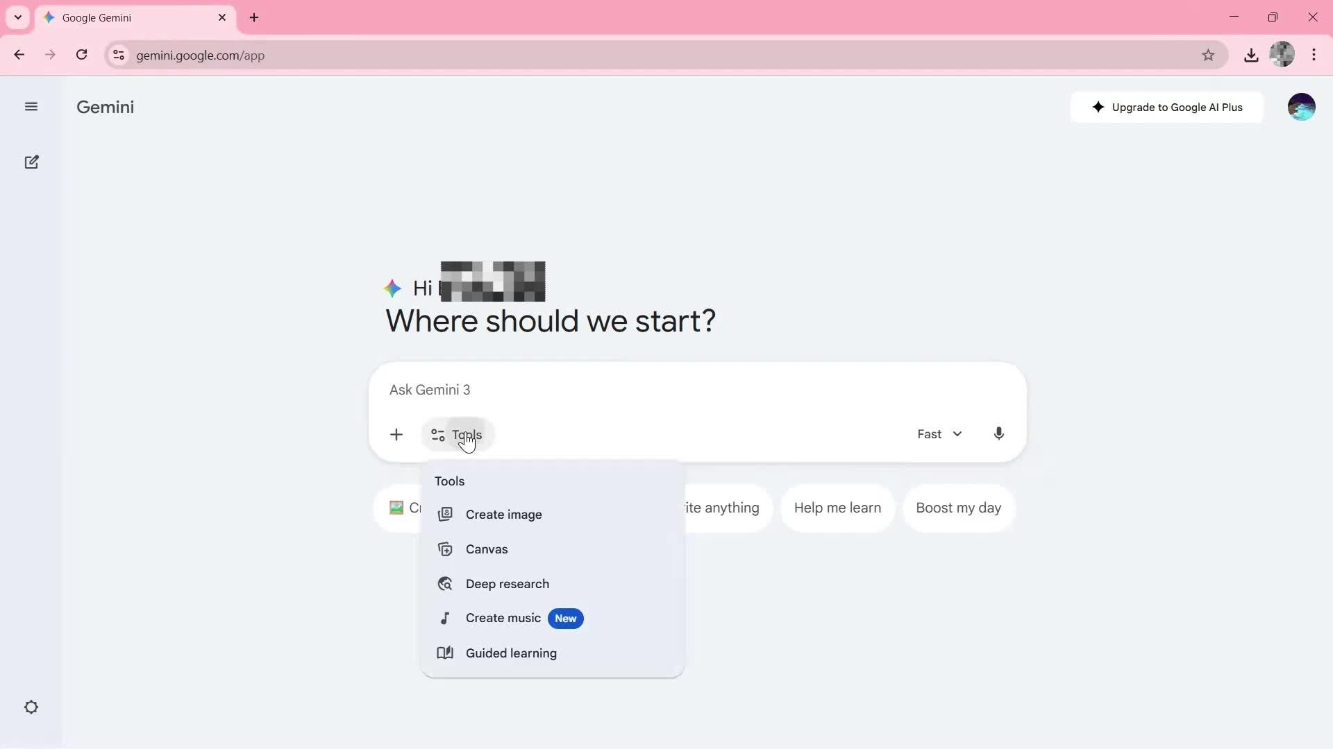 General browsing screenshot