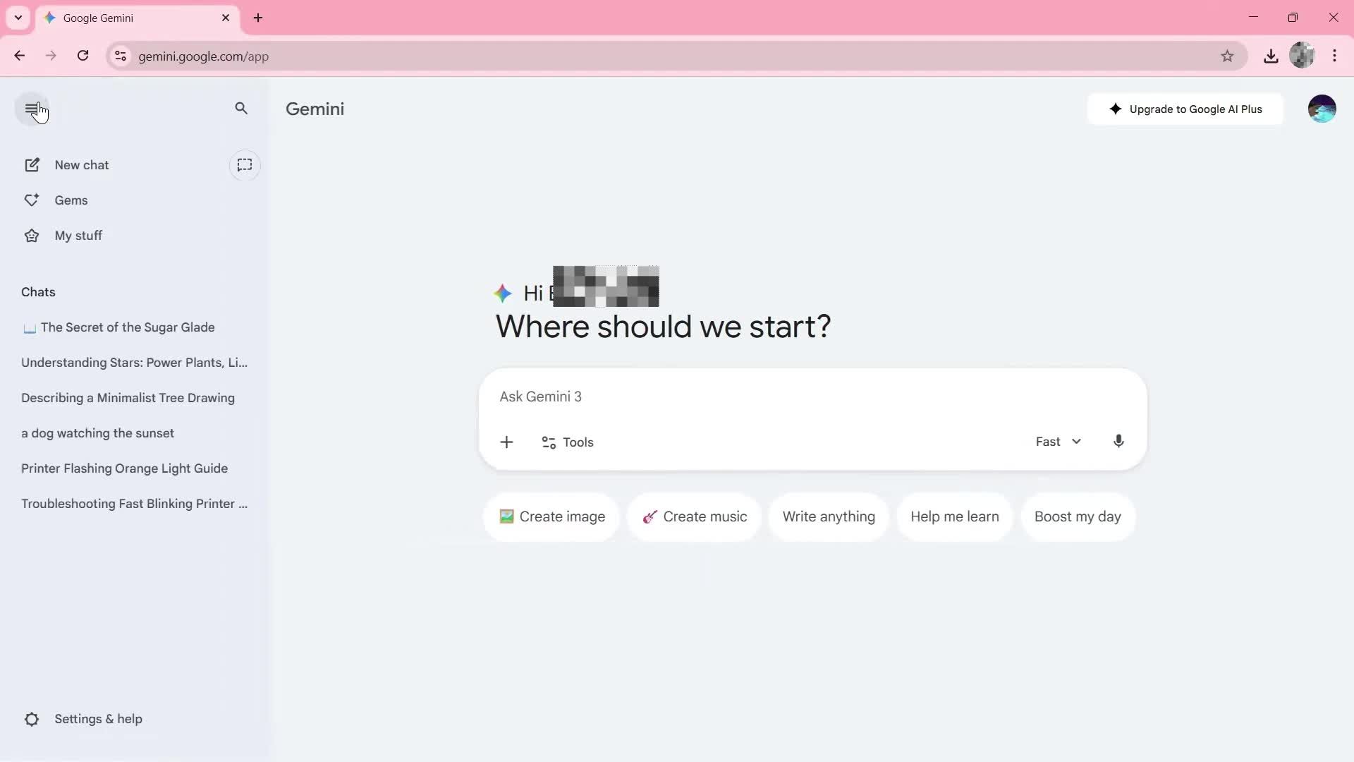 General browsing screenshot