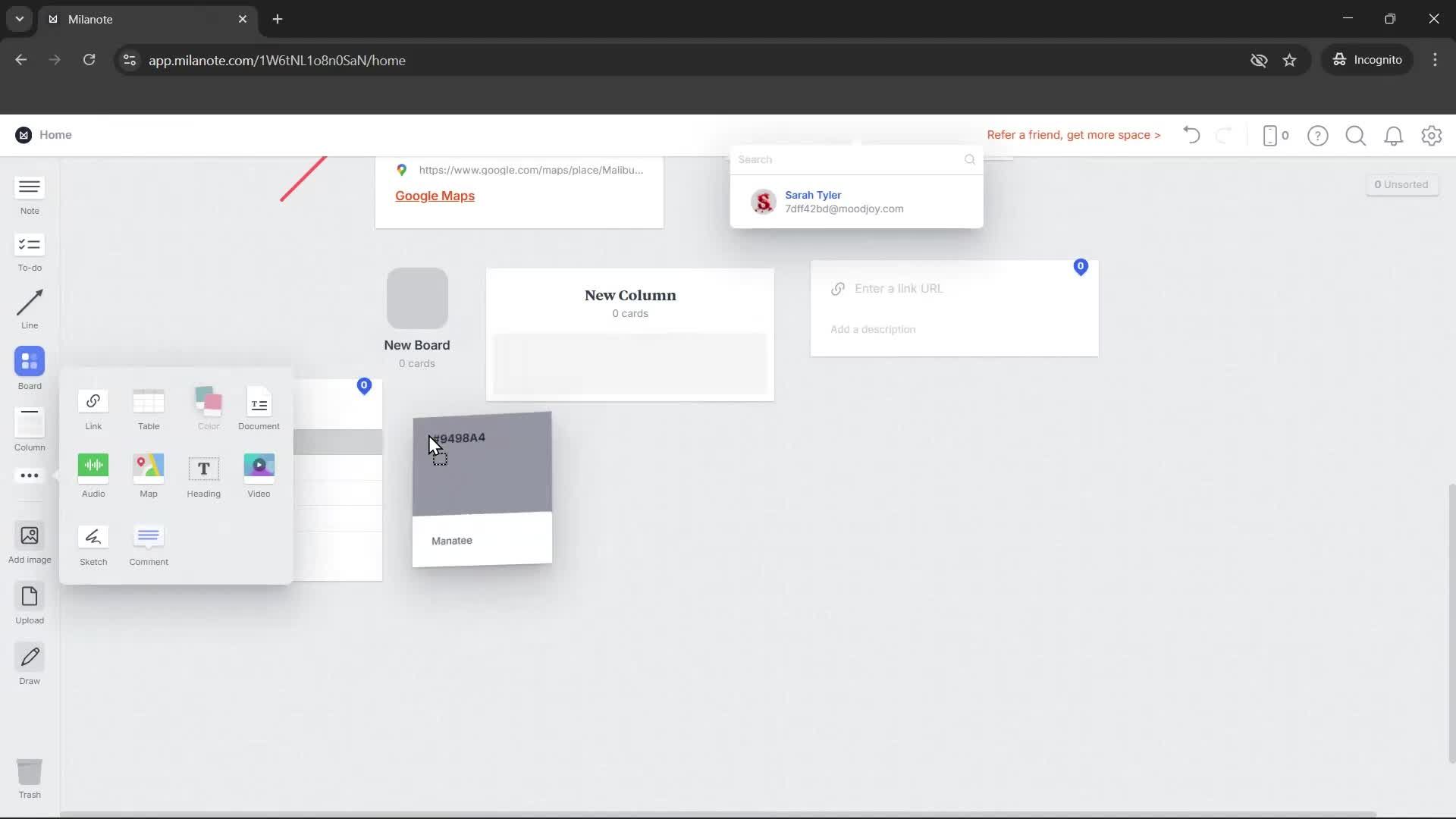 General browsing screenshot