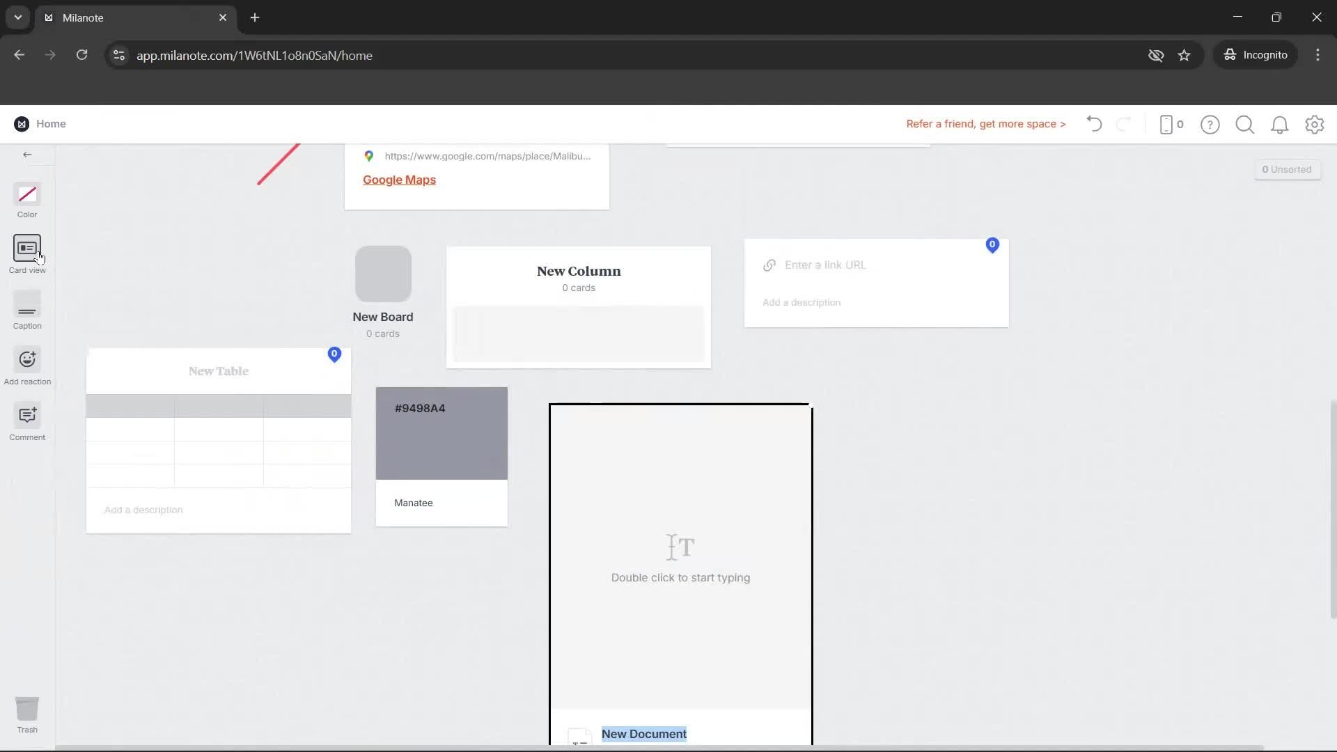 General browsing screenshot