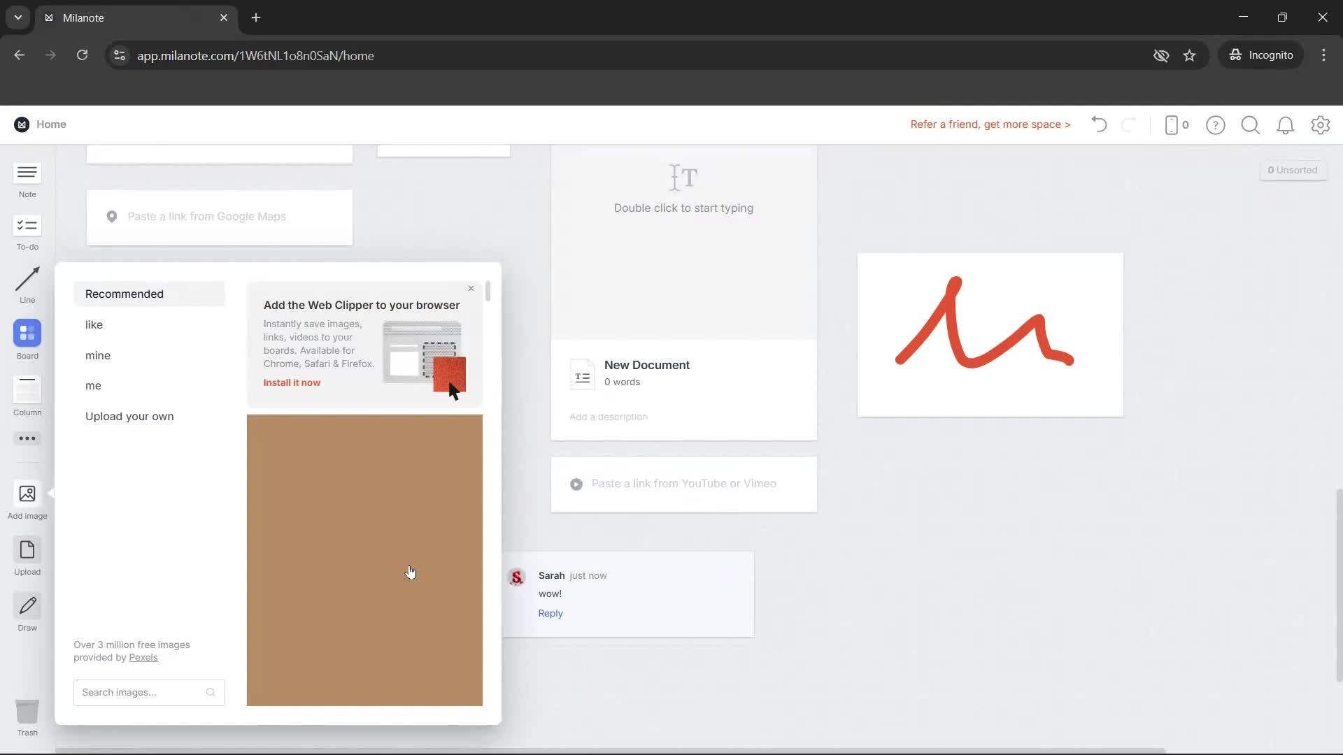 General browsing screenshot