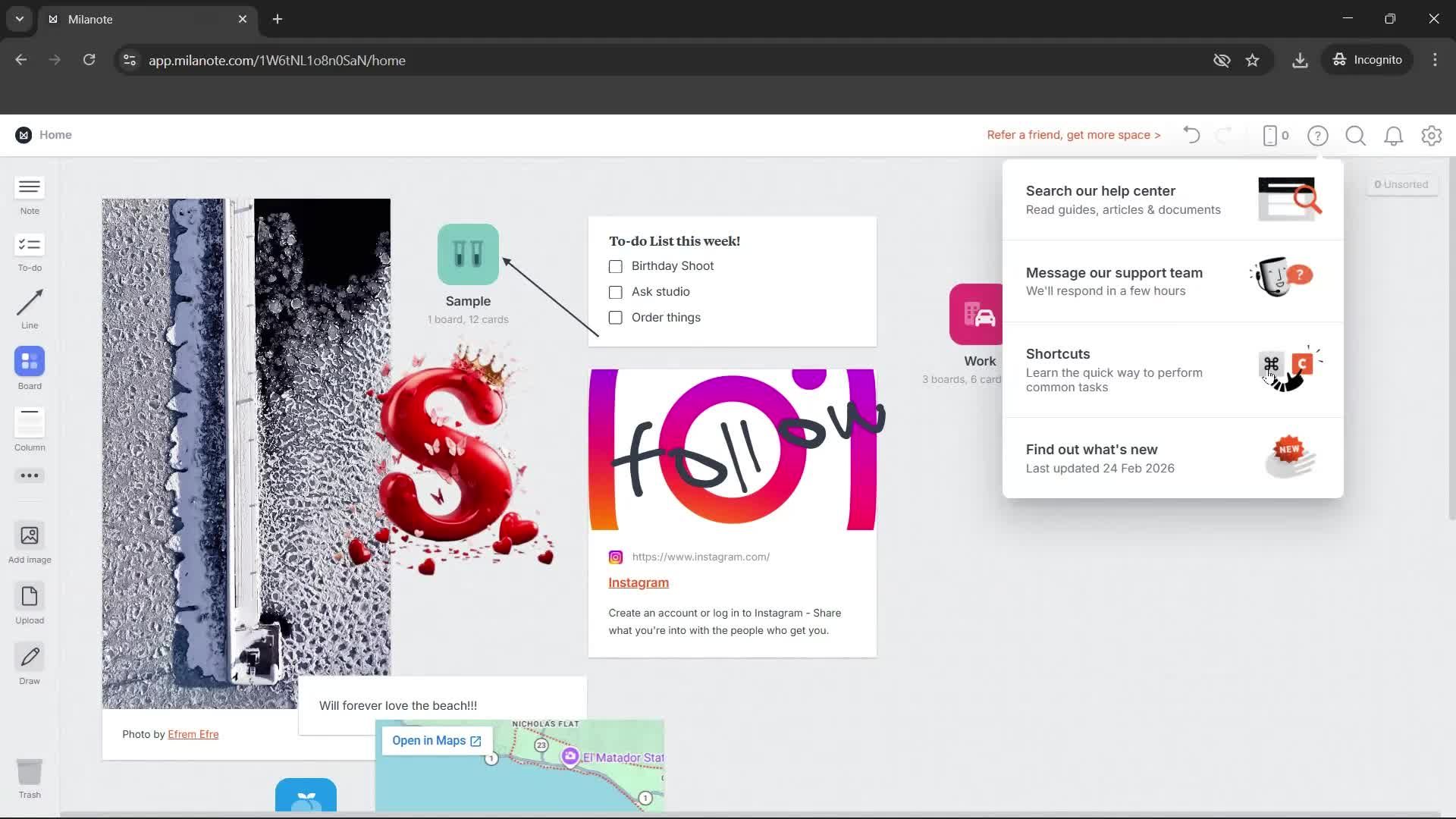 General browsing screenshot