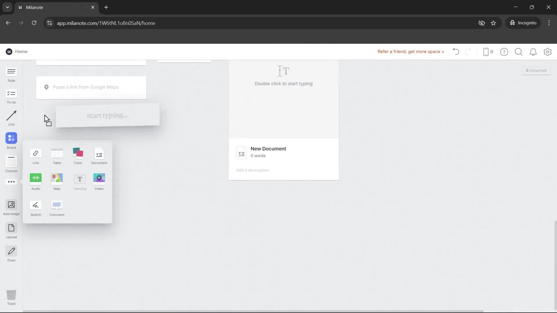 General browsing screenshot