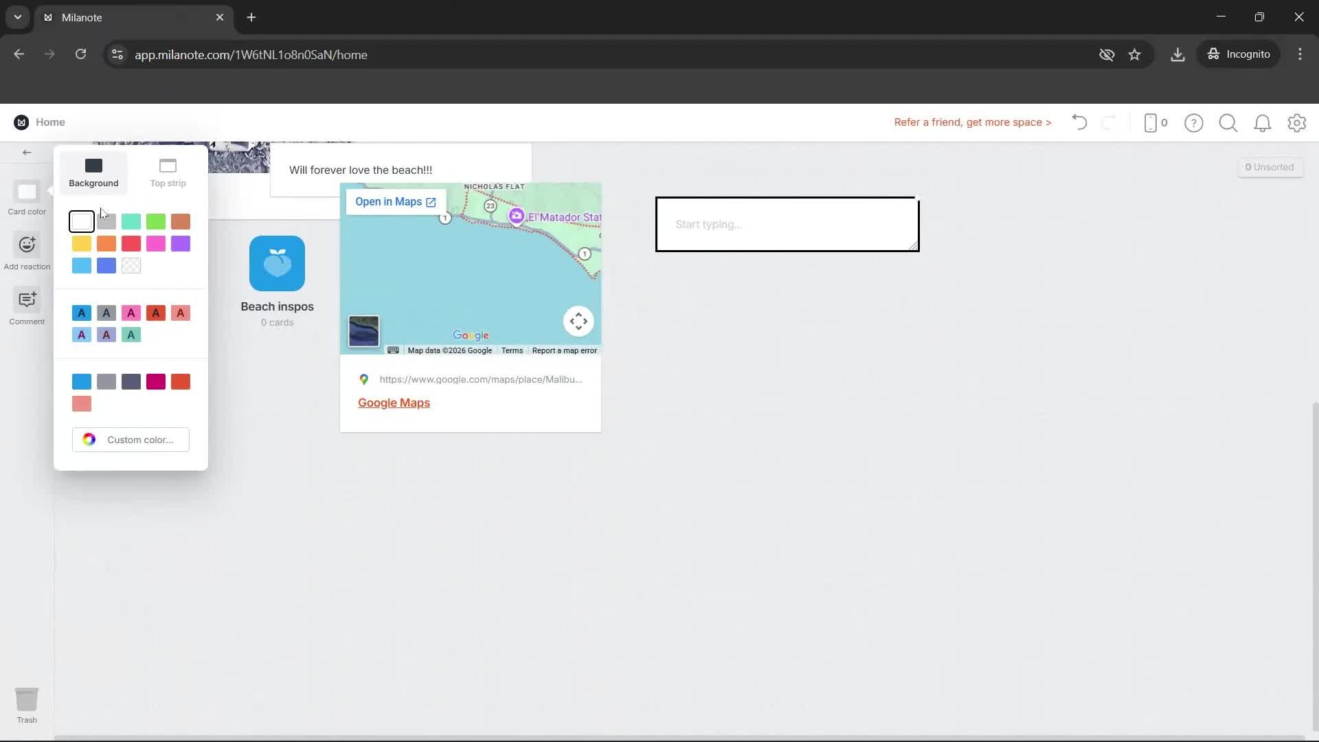 General browsing screenshot
