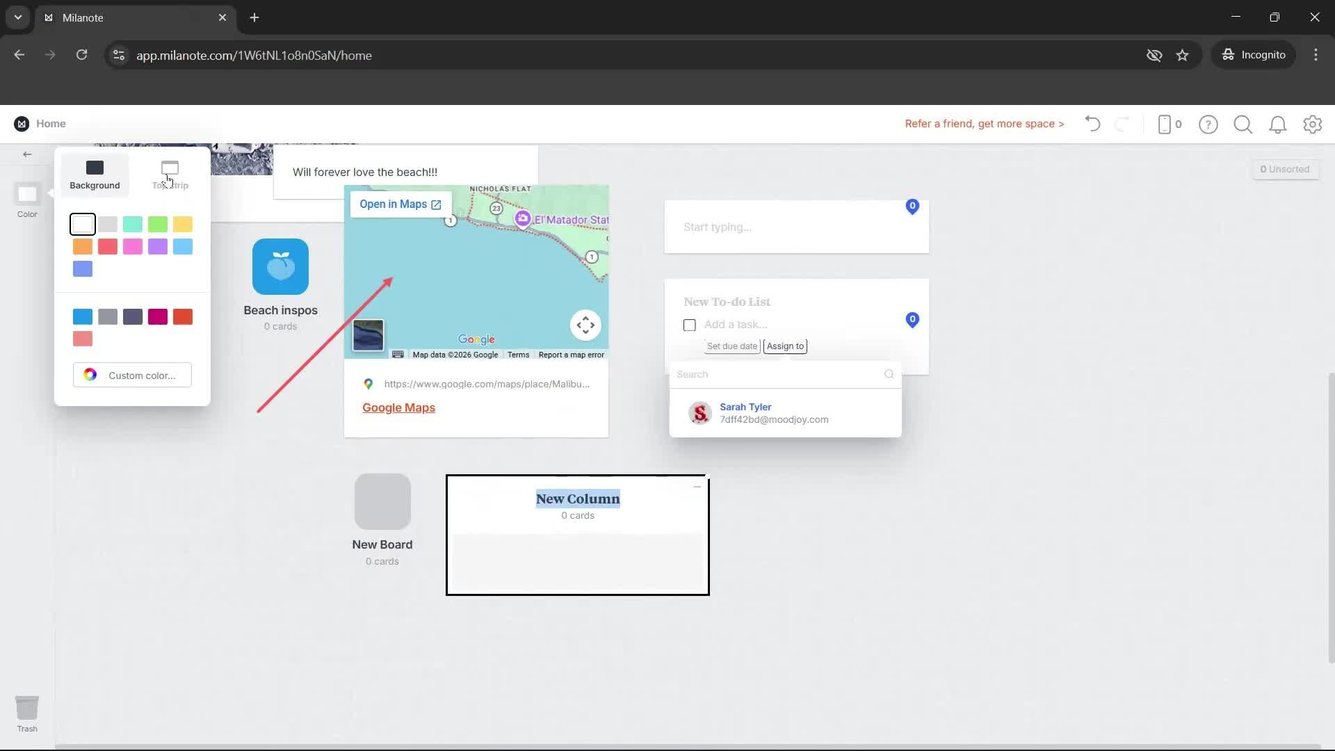 General browsing screenshot