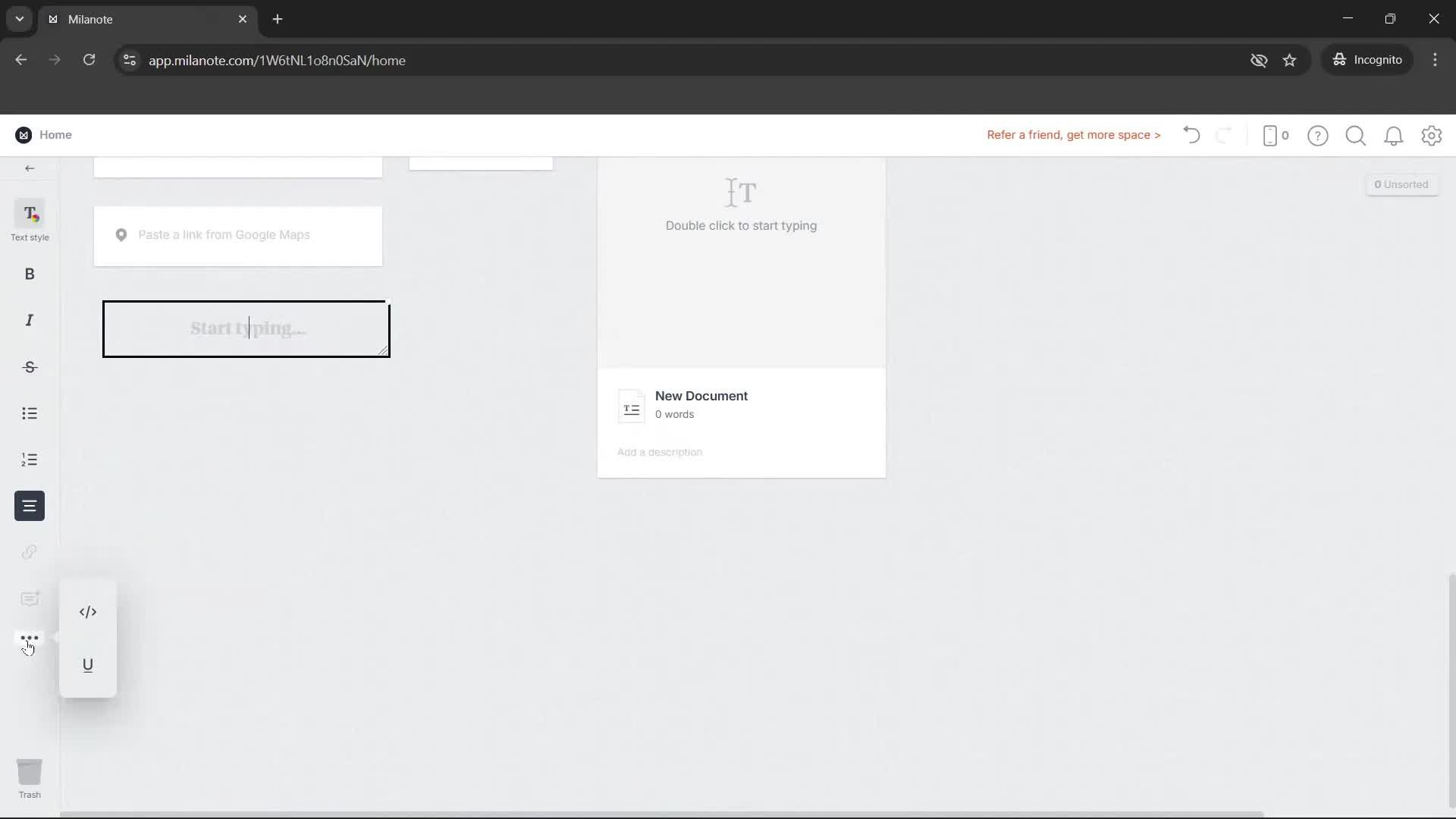 General browsing screenshot