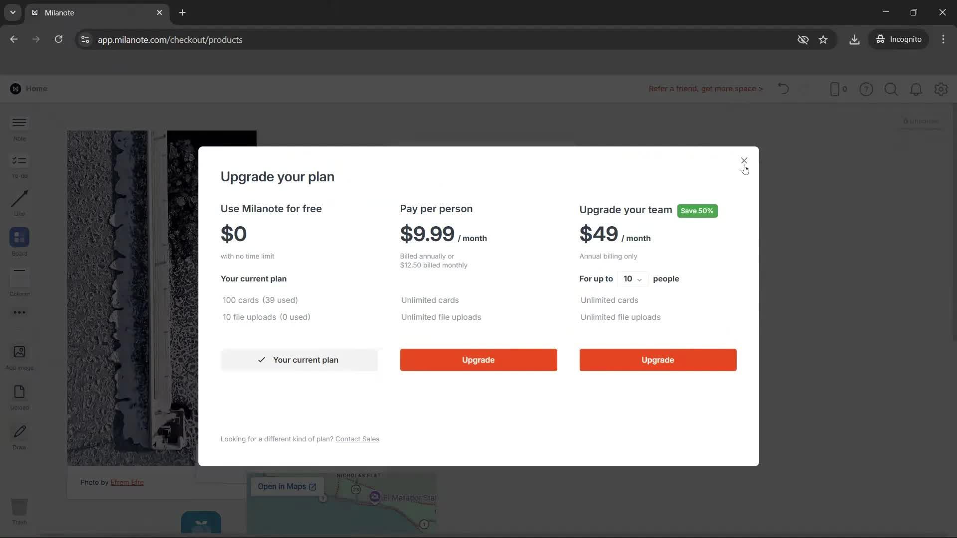 General browsing screenshot