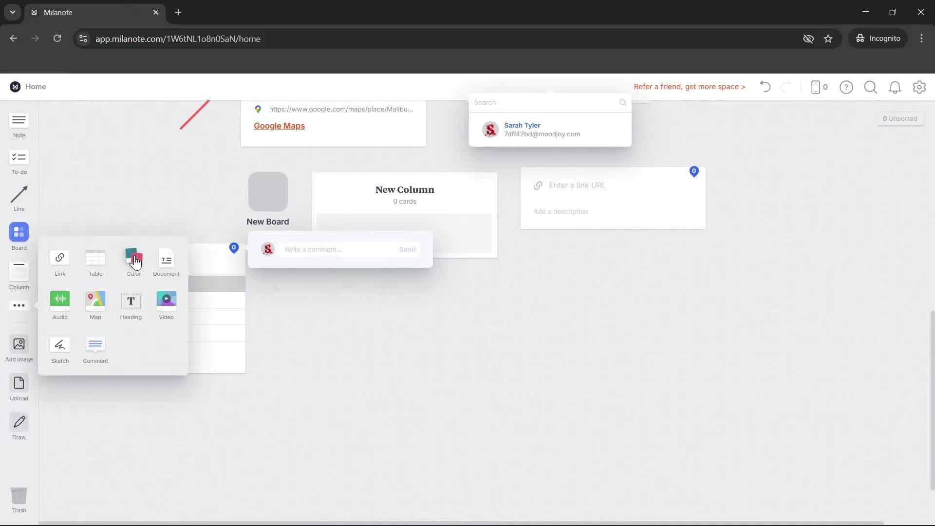 General browsing screenshot