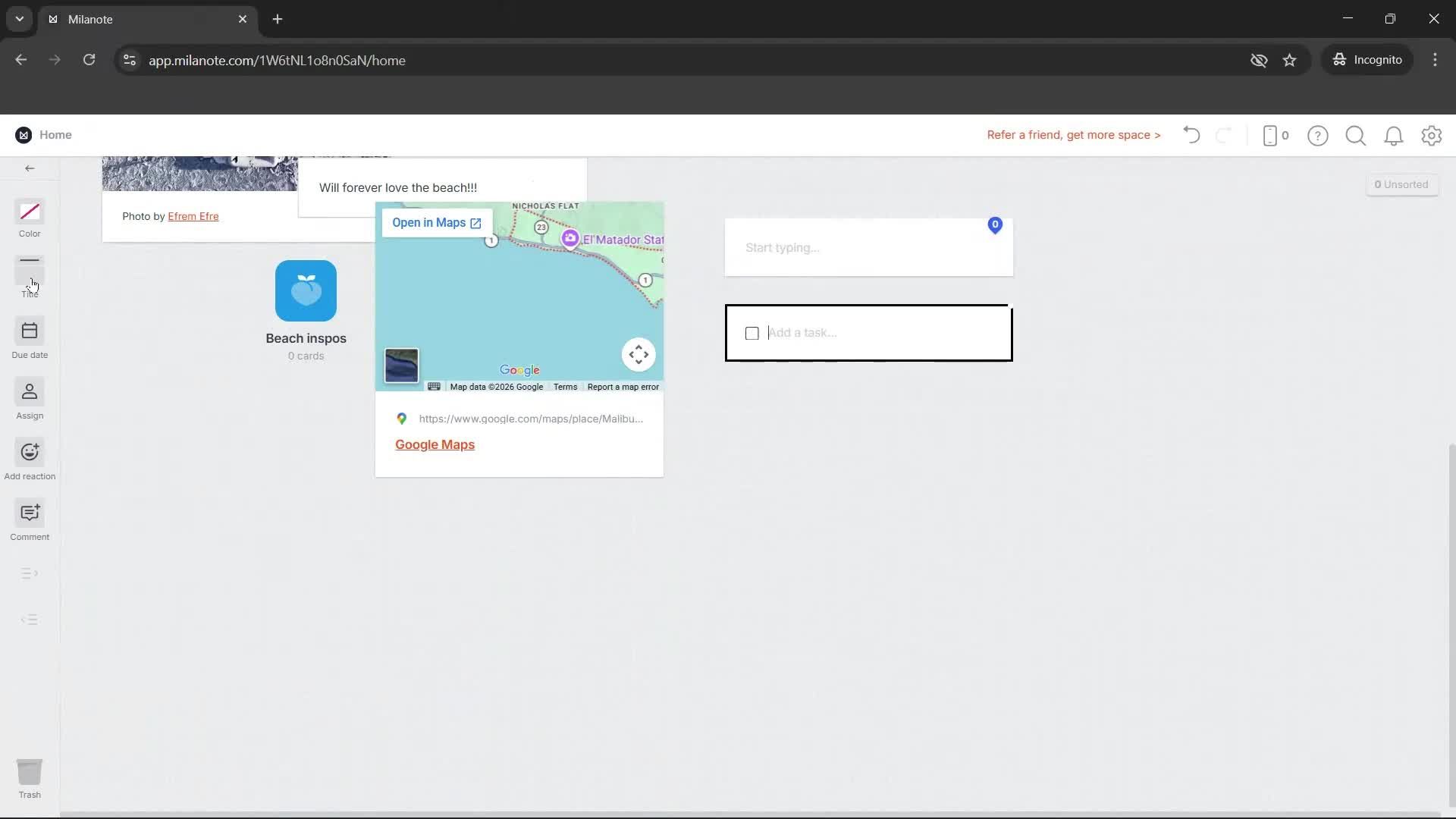 General browsing screenshot