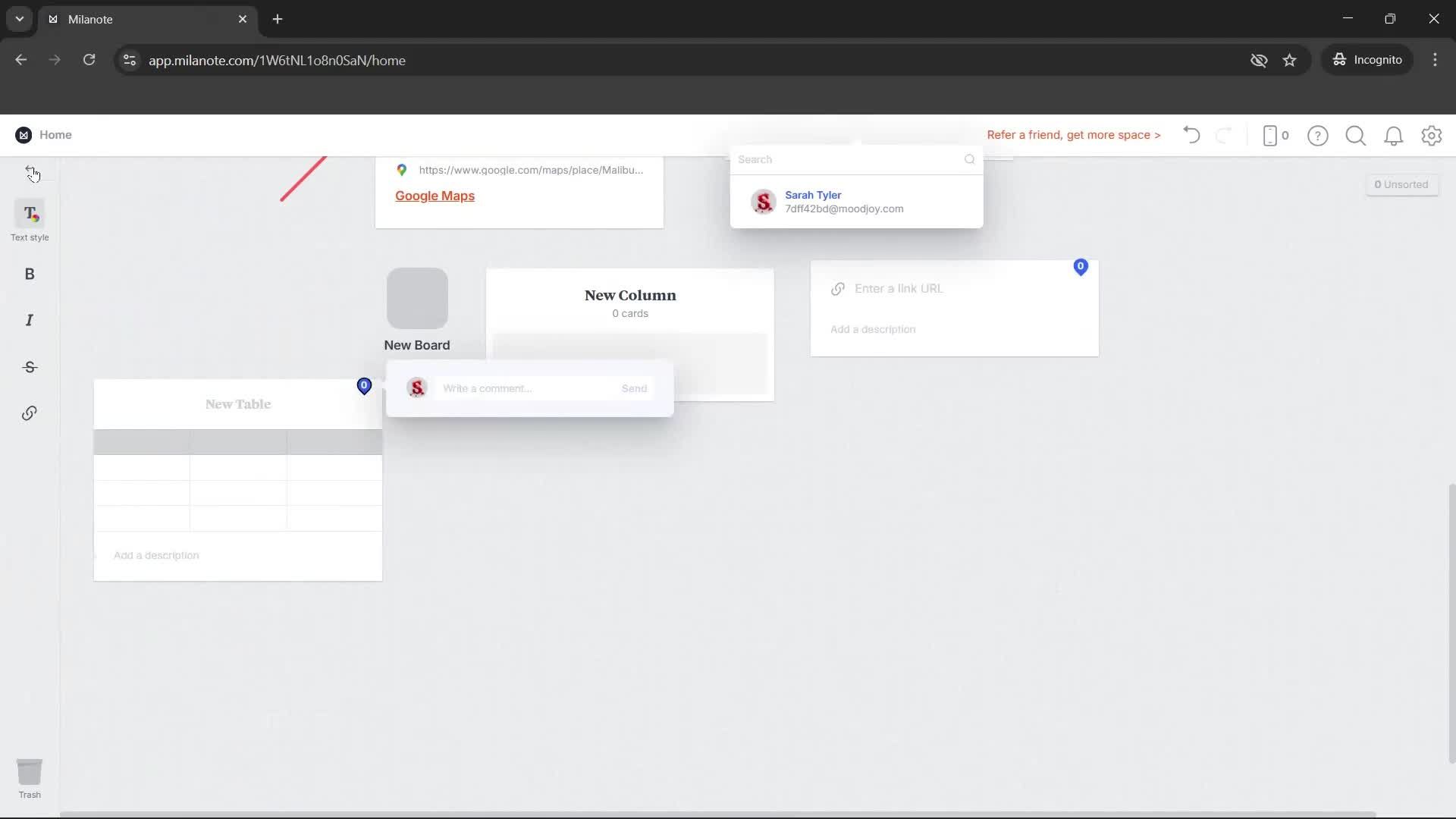 General browsing screenshot