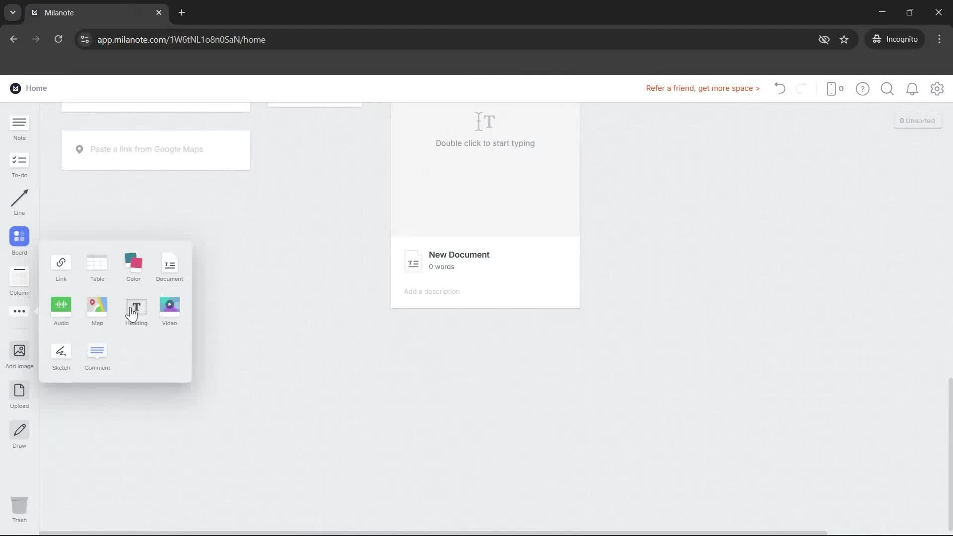 General browsing screenshot