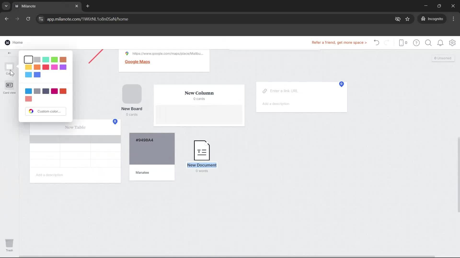 General browsing screenshot