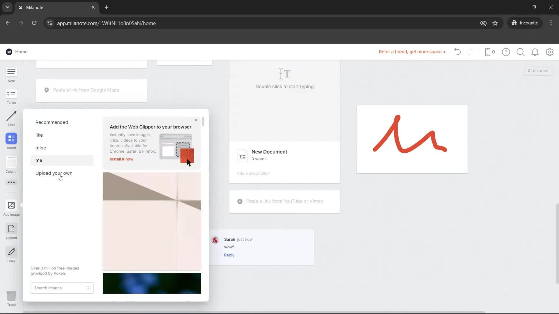 General browsing screenshot