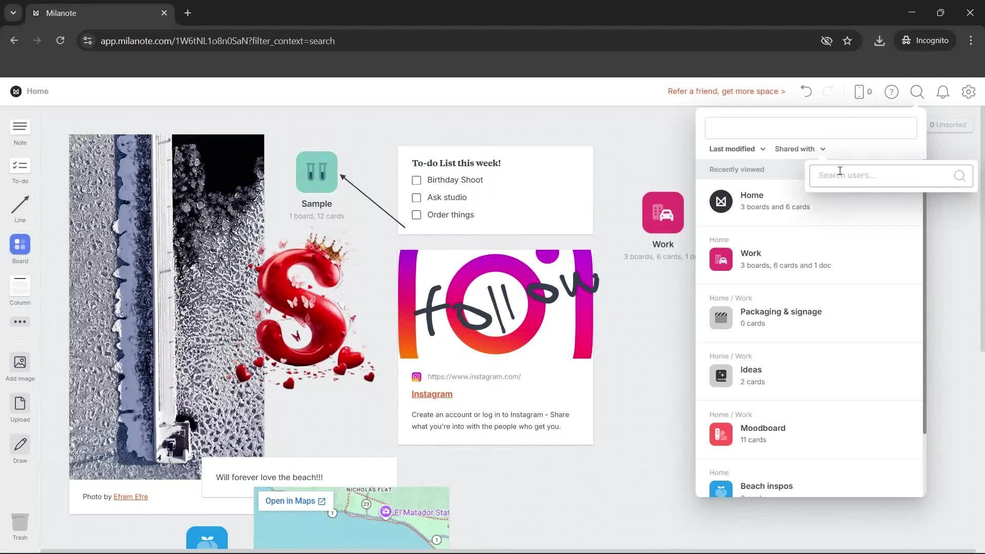 General browsing screenshot
