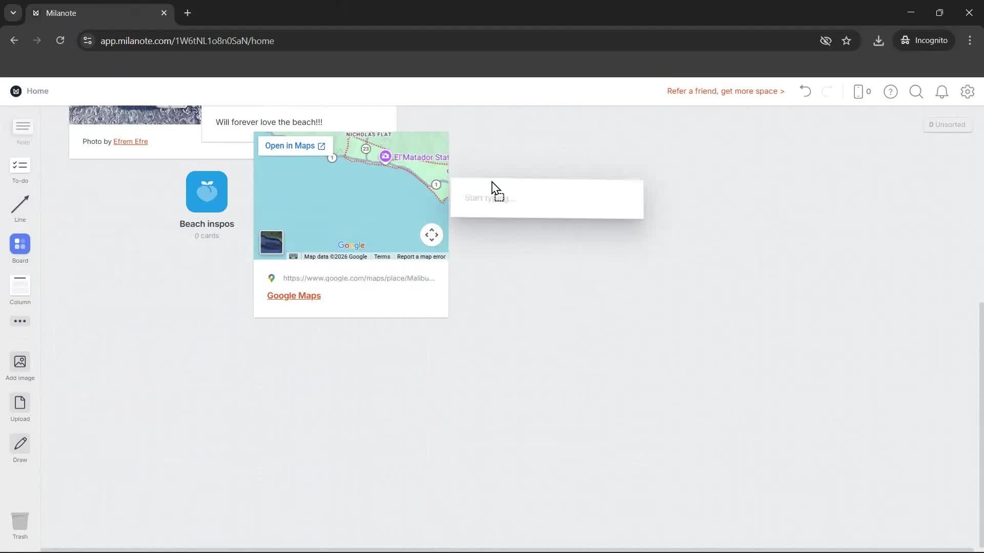 General browsing screenshot