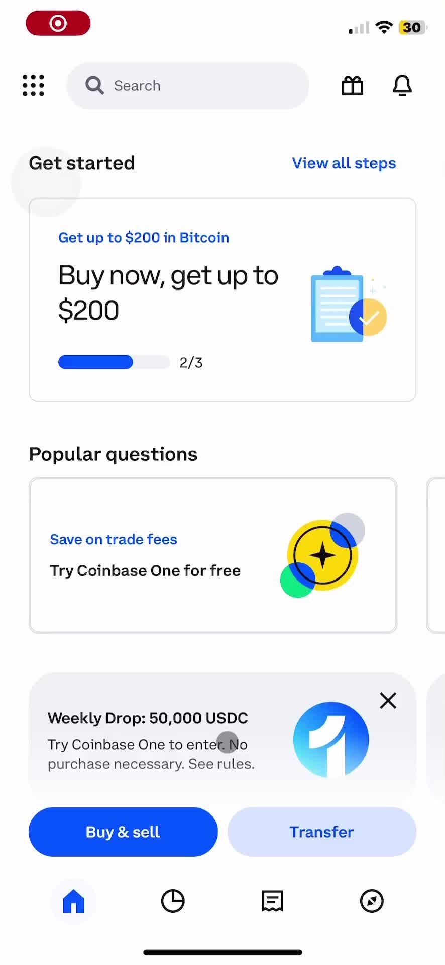 General browsing on Coinbase video thumbnail